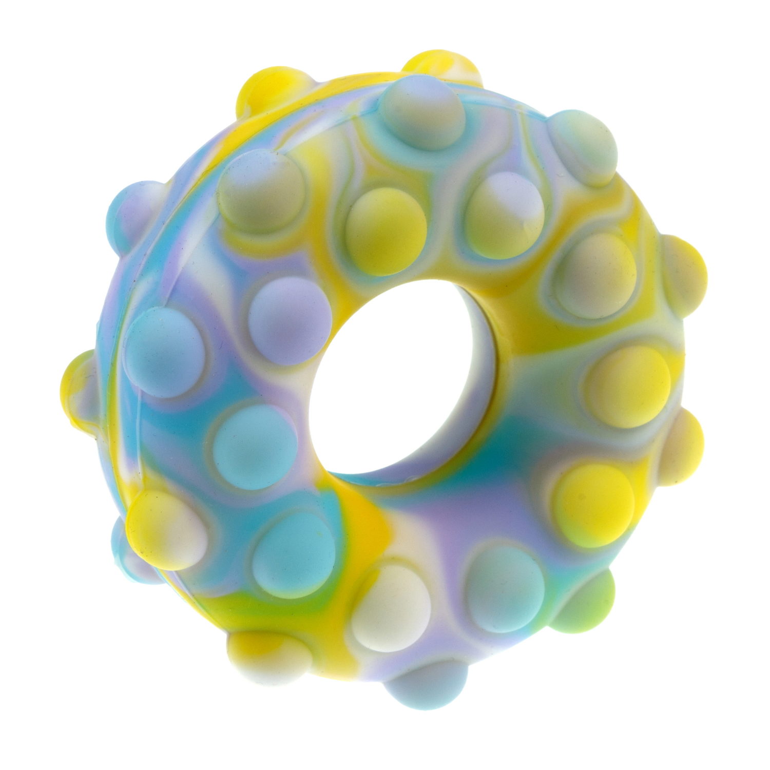 1toy Жмяка Hit Pop It "Пончик" 7 см, 3 вида в асс.