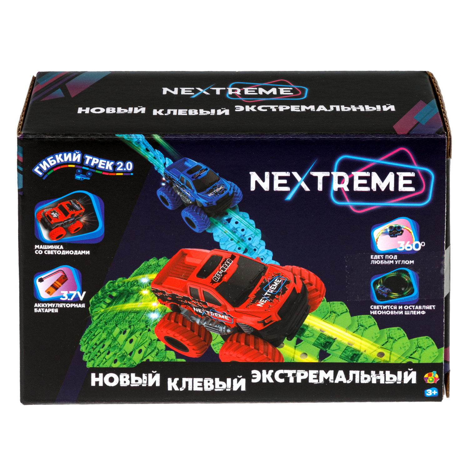 1TOY NEXTREME Гибкий трек пикап красный с аккумуляторной батареей