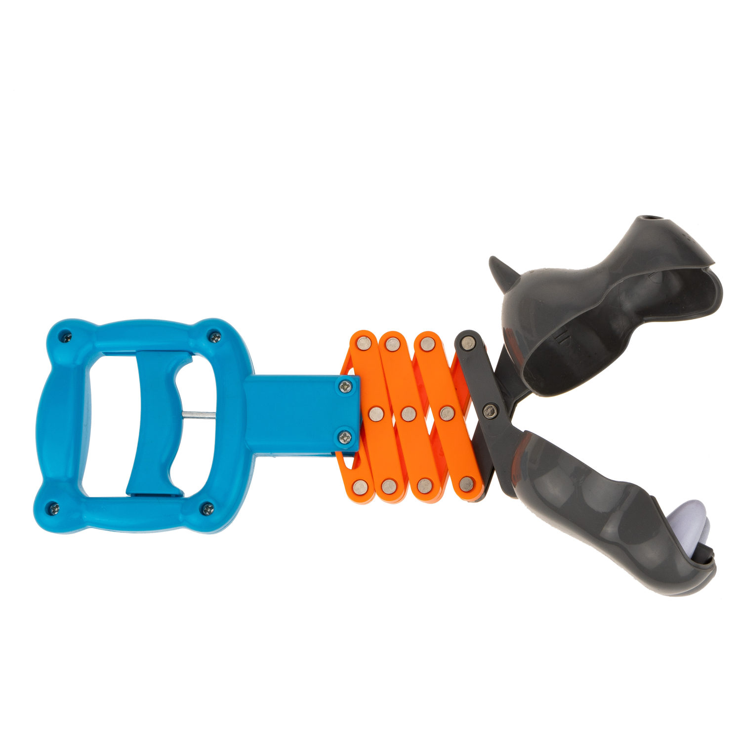 1TOY Хваталка в виде головы животного 19,5 см., 2 вида., бирка, сетка