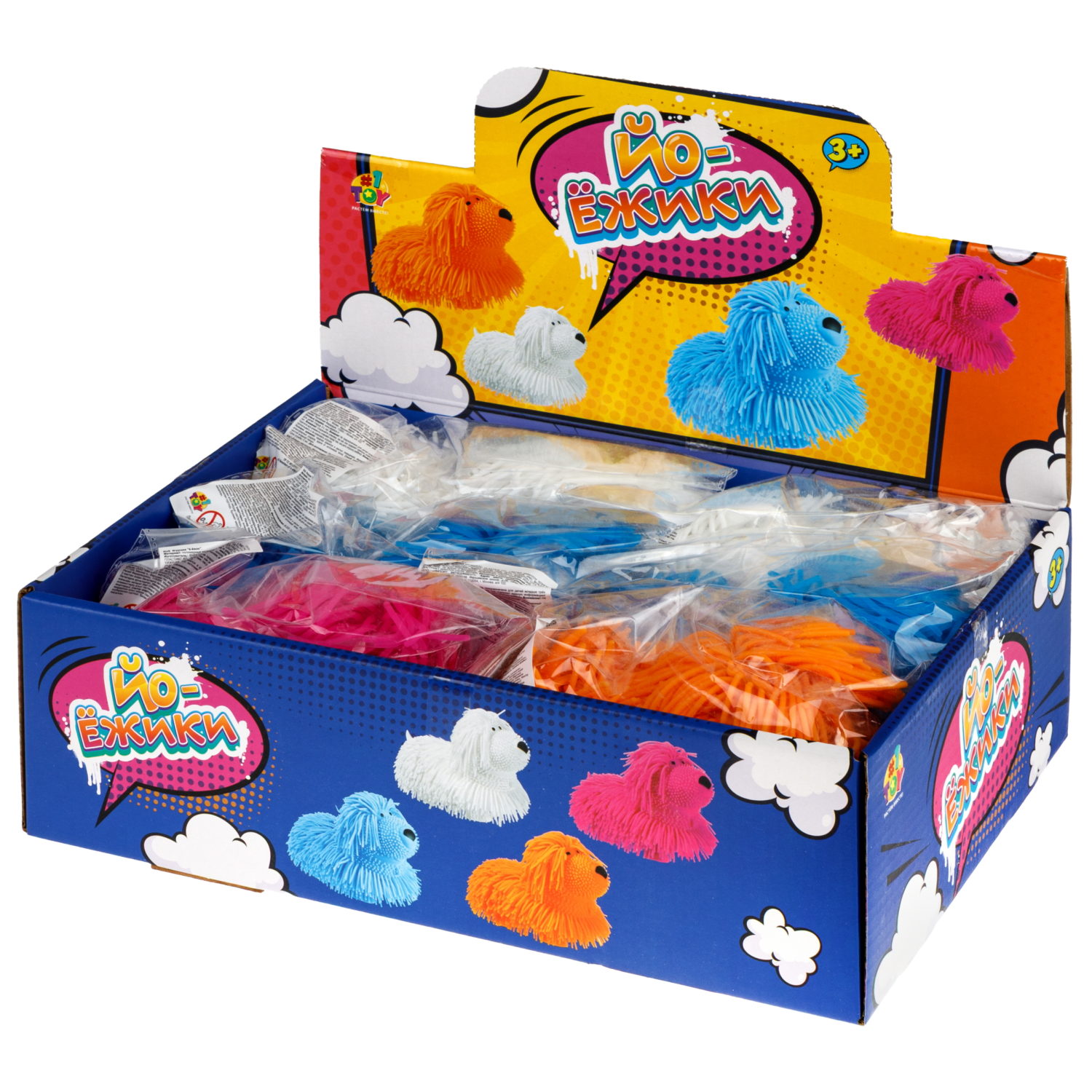 Антистресс-игрушка 1TOY Йо-Ёжики, Собака, 17 см, в ассортименте