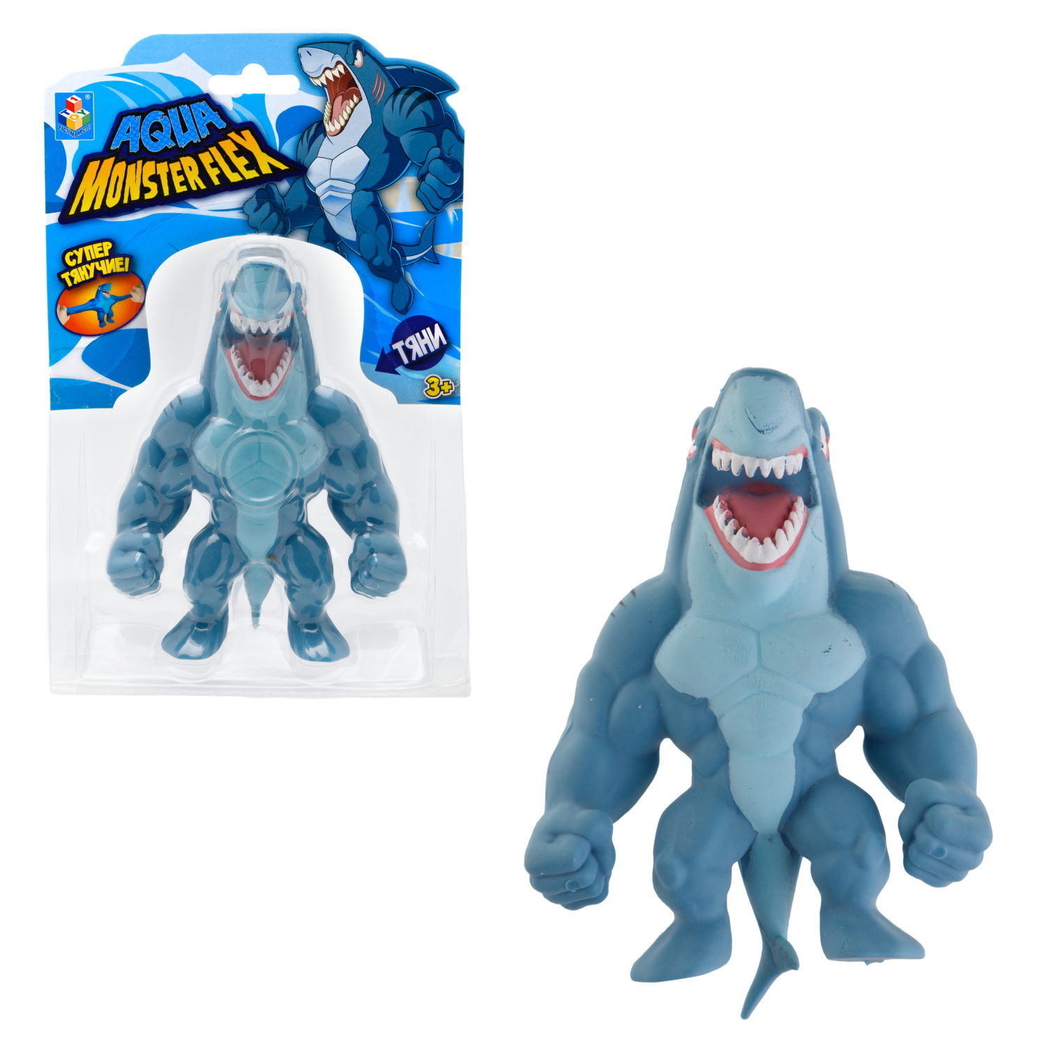 1Toy Игрушка для мальчика, тянучка монстр MONSTER FLEX AQUA, антистресс, 14 видов в ассортименте