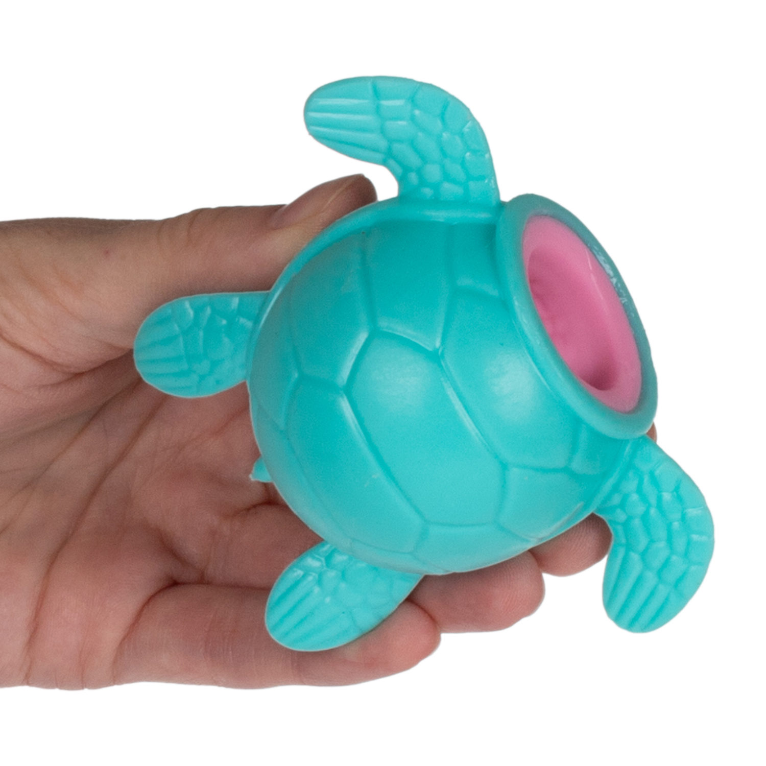 1TOY Жмяка "Выскочка. Черепаха" 9х6,5х6,5 см, бирюзовая