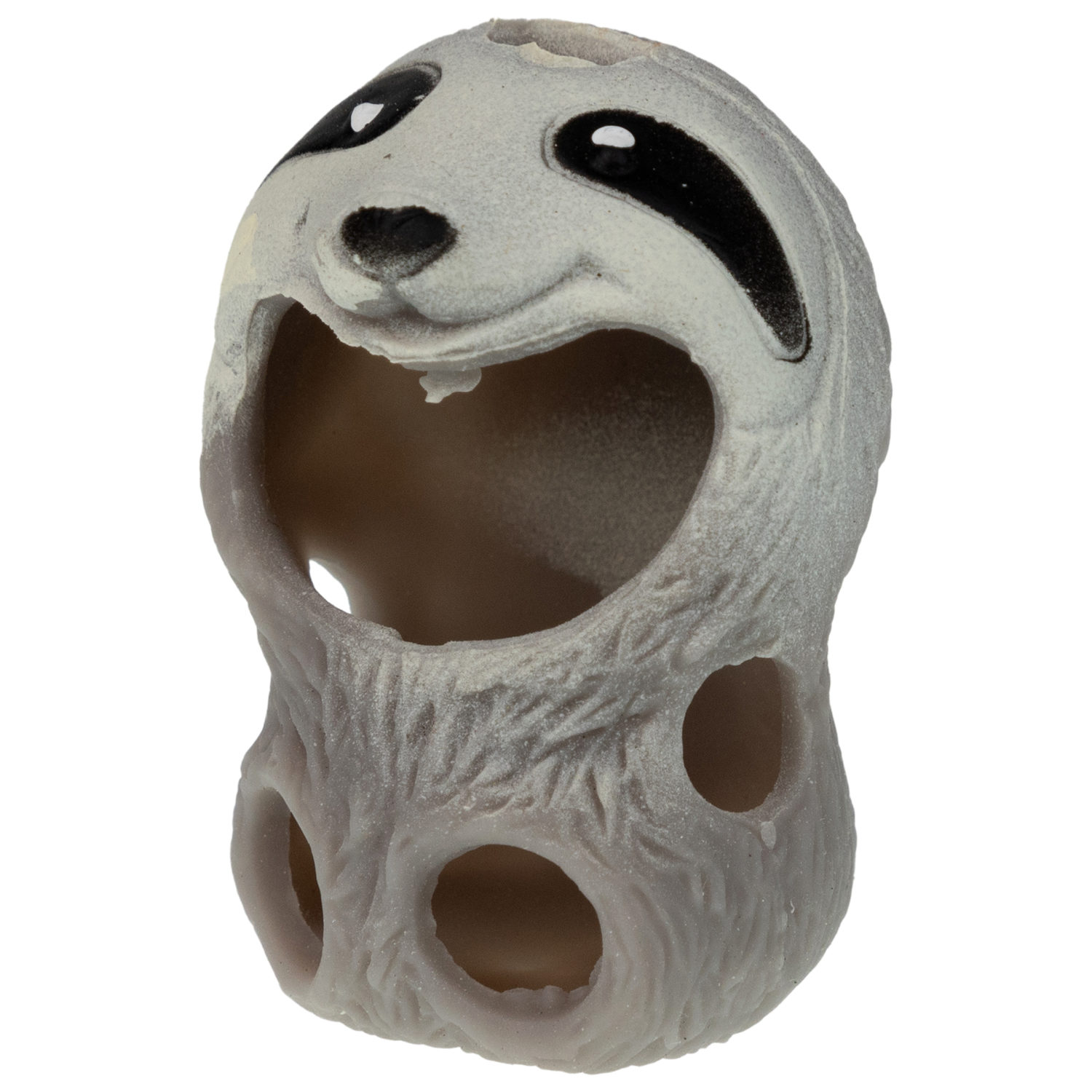 Игрушка антистресс для рук 1TOY Маскарад для зверят носорог - ленивец, мягкая, резиновая, сквиш, жмякалка, мялка, брелок детский, для взрослого