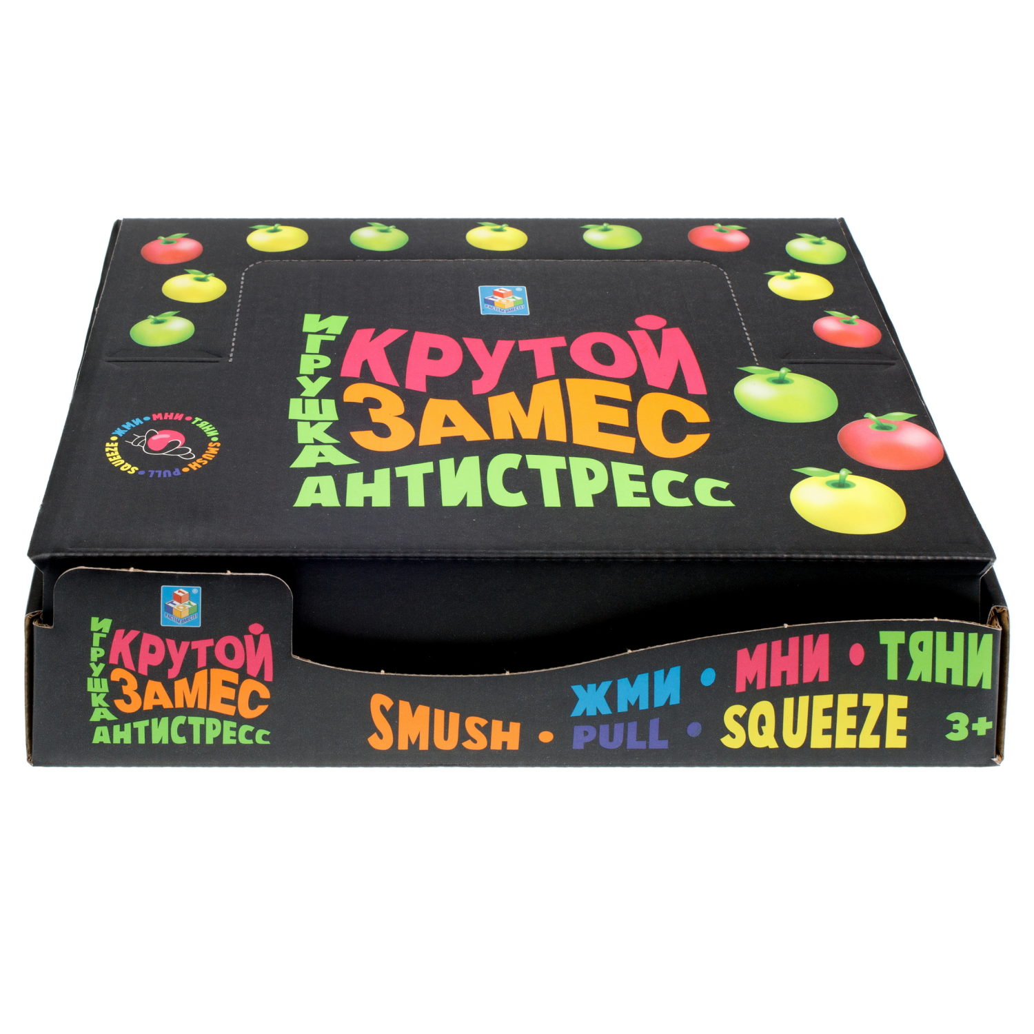 Антистресс-игрушка для рук 1TOY Крутой замес Яблоко, 3 вида в ассортименте, 6,5 см