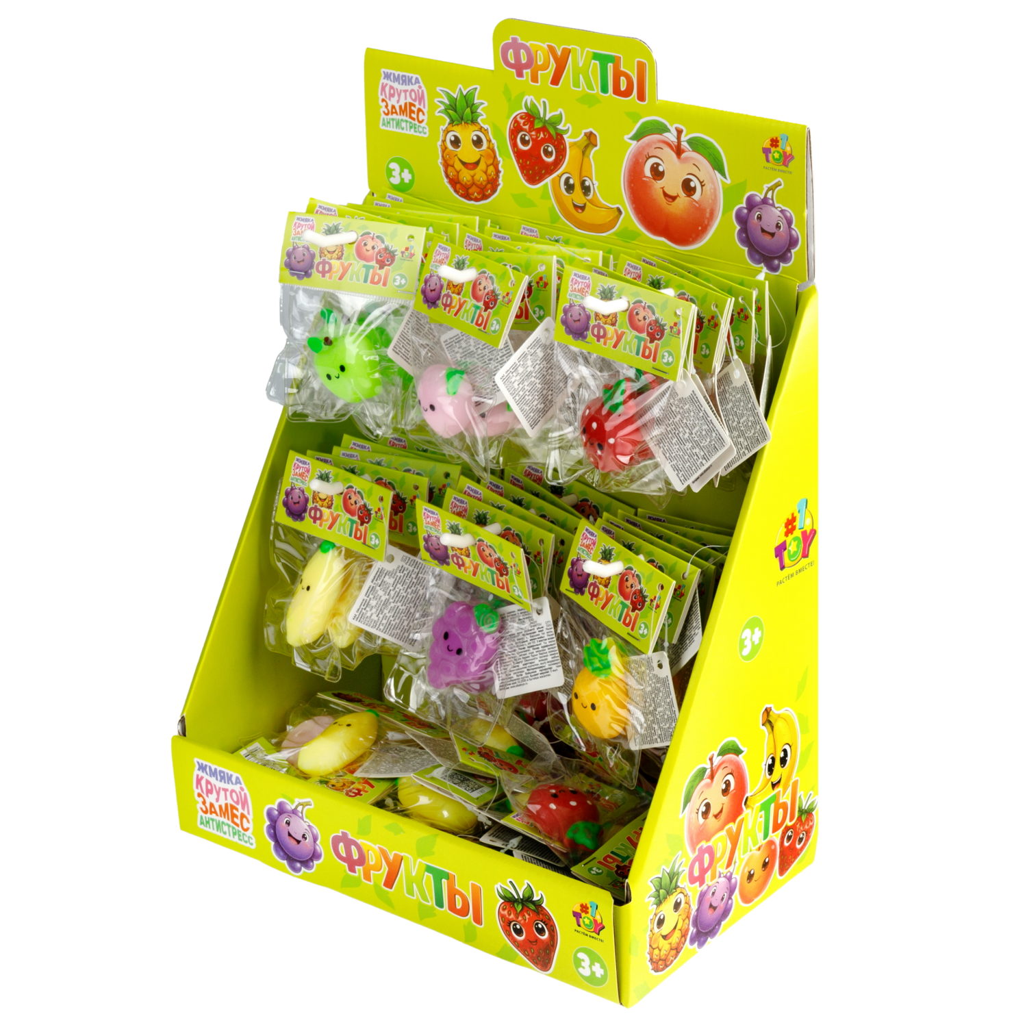 Мини-стойка 1TOY Крутой замес для вложения 96 антистресс-игрушек