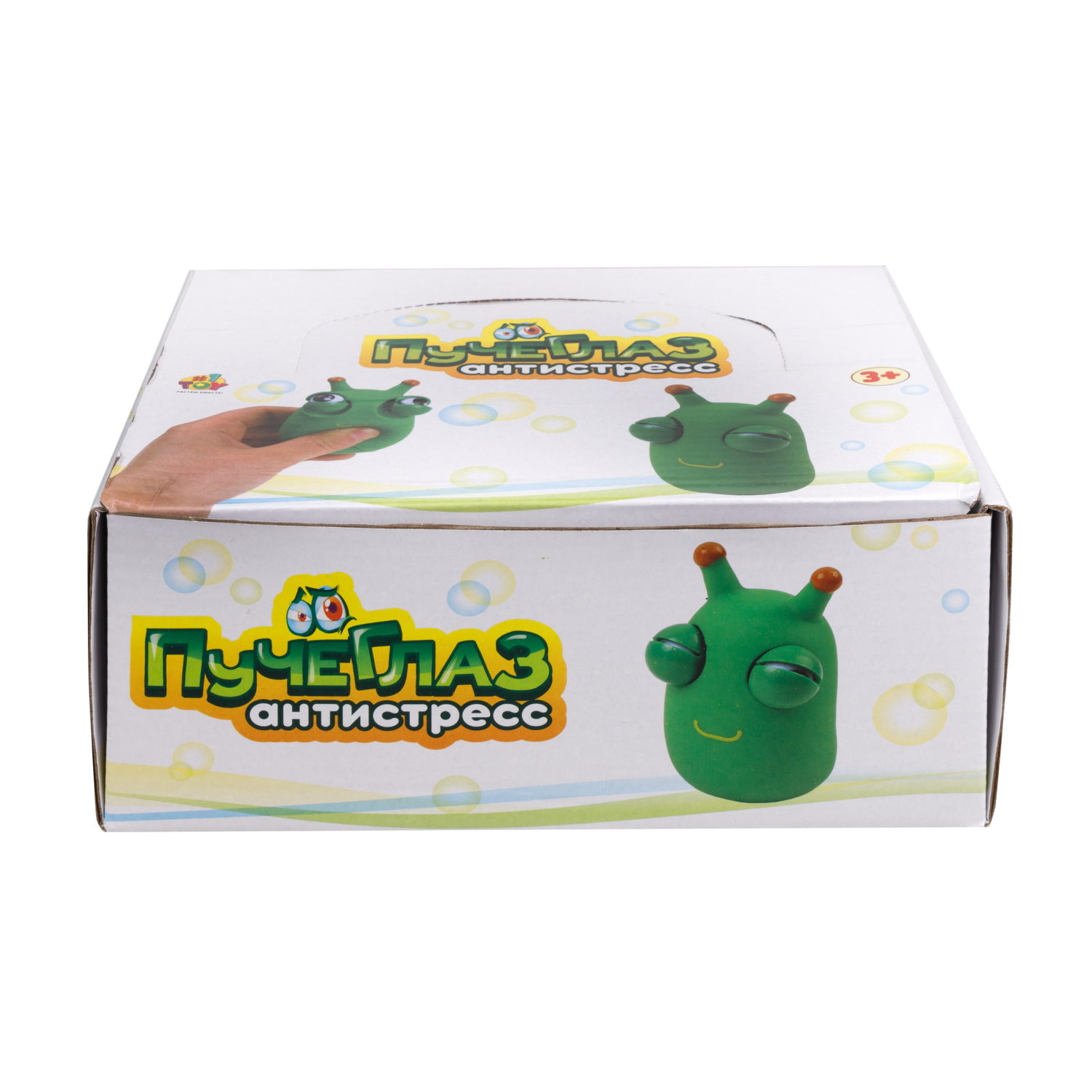 1toy Пучеглаз-антистресс "Гусеница" 4,4х4,9х7,3 см