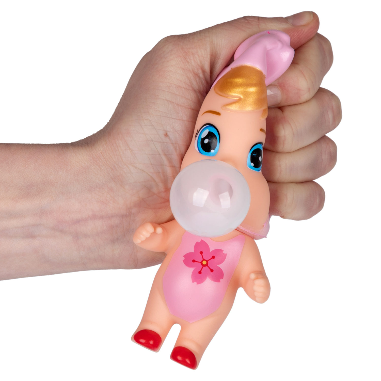1YOY Bubble Gum-антистресс "Куклы", 6 видов в ассортименте, 7х13 см