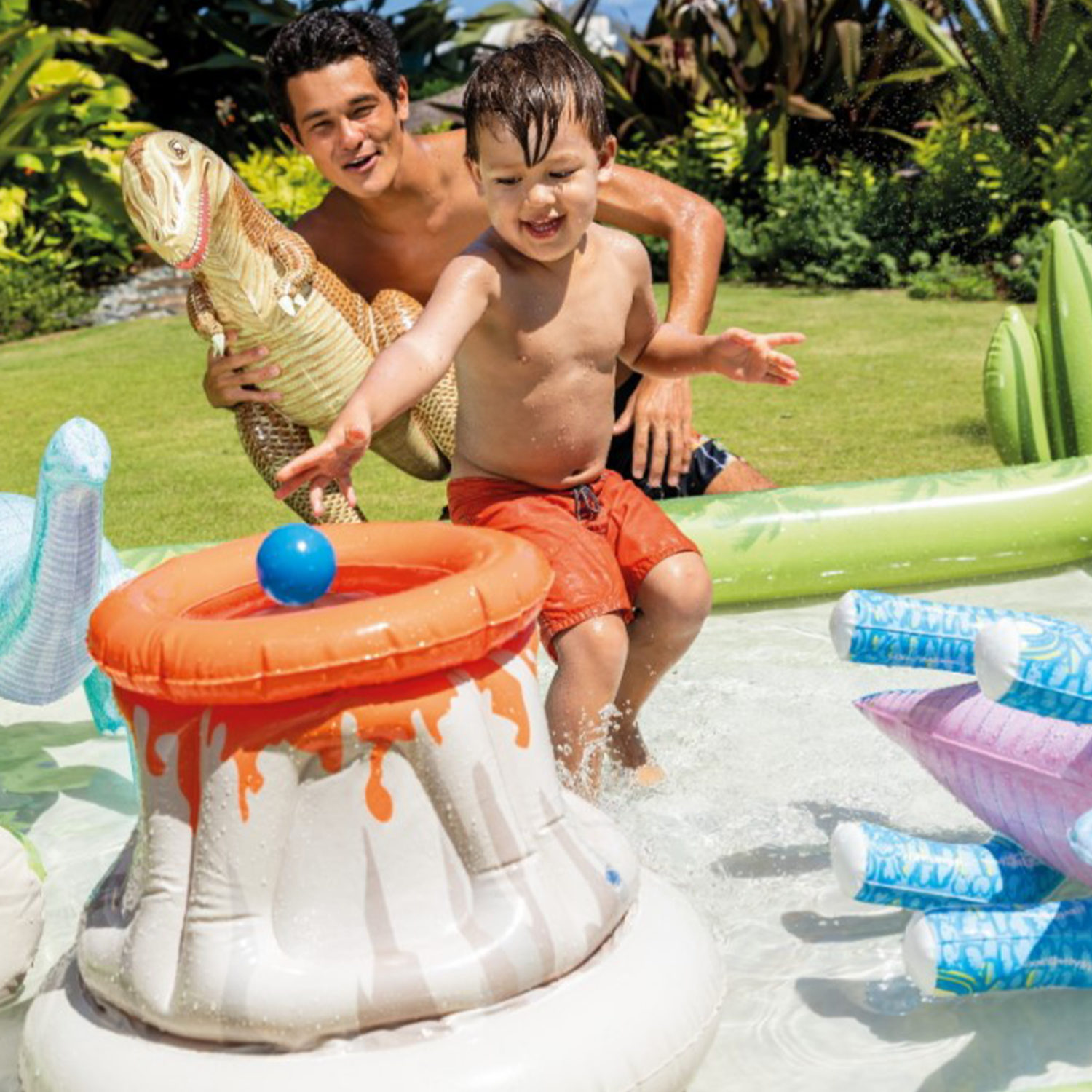 Бассейн детский надувной Intex Интекс для купания надувной центр от 2 лет