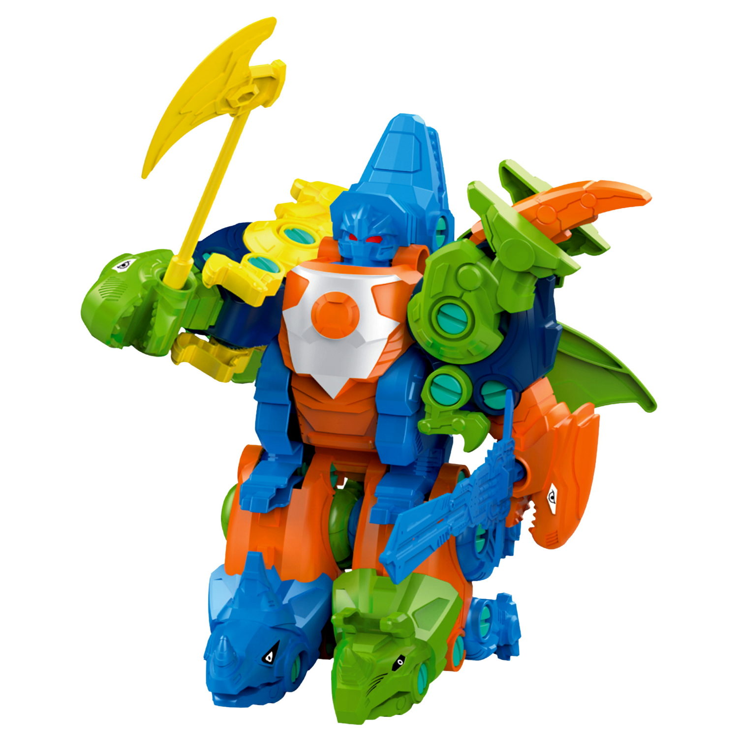 Трансботы 1TOY Зоотехника «Динофайтер», 5 видов, собираются в робота