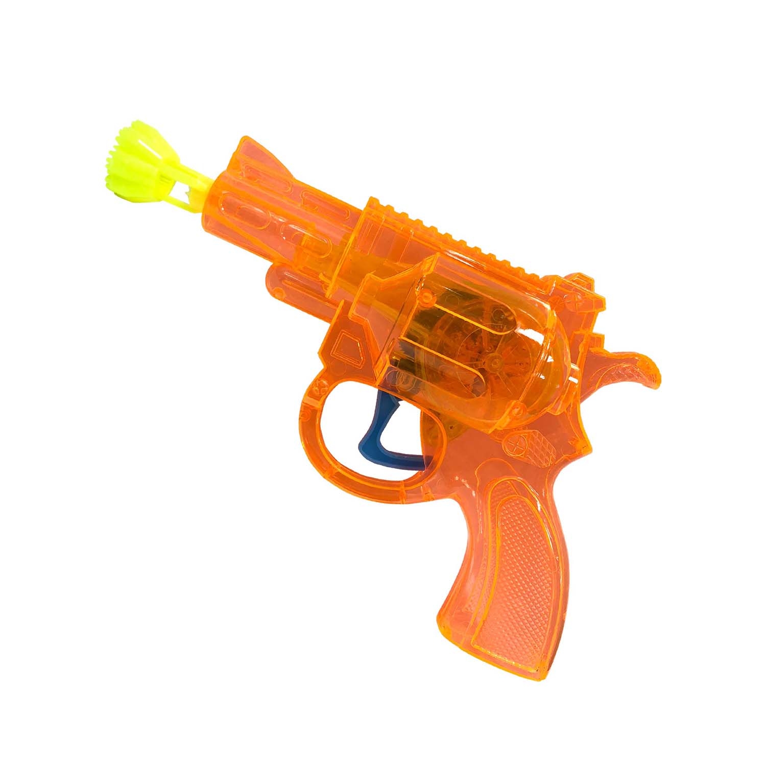 1TOY мыл. пуз. Мы-шарики! пистолет механич. - револьвер, со светом, работает без батареек, бут.50 мл, блистер
