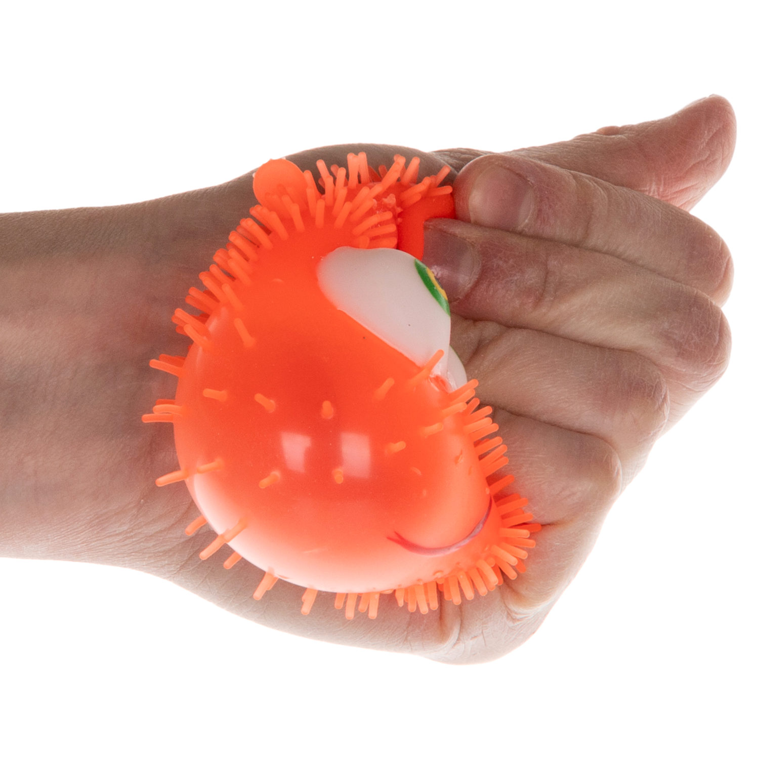 Антистресс-игрушка для рук 1TOY Ё-Ёжик, для детей и взрослых, оранжевая, 1 шт.