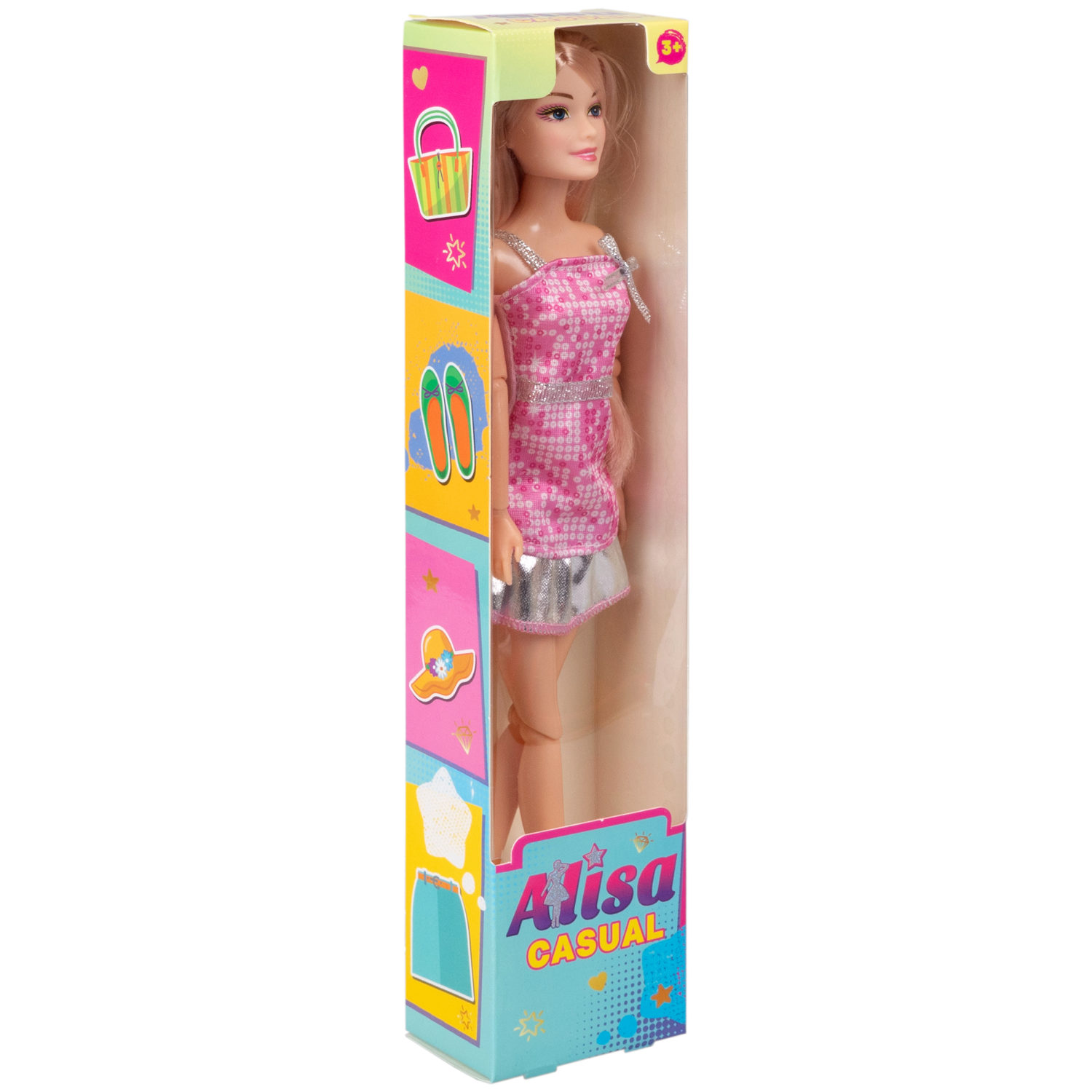 Кукла Alisa Casual в повседневной одежде, с гнущимися руками и ногами, 29 см, в ассортименте, 1 шт.