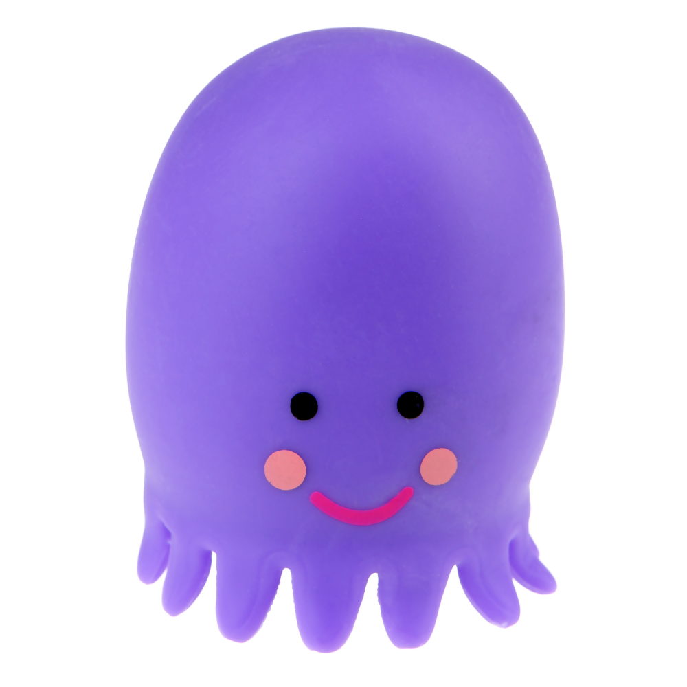 Антистресс-игрушка для рук 1TOY Крутой замес Осьминог, фиолетовый
