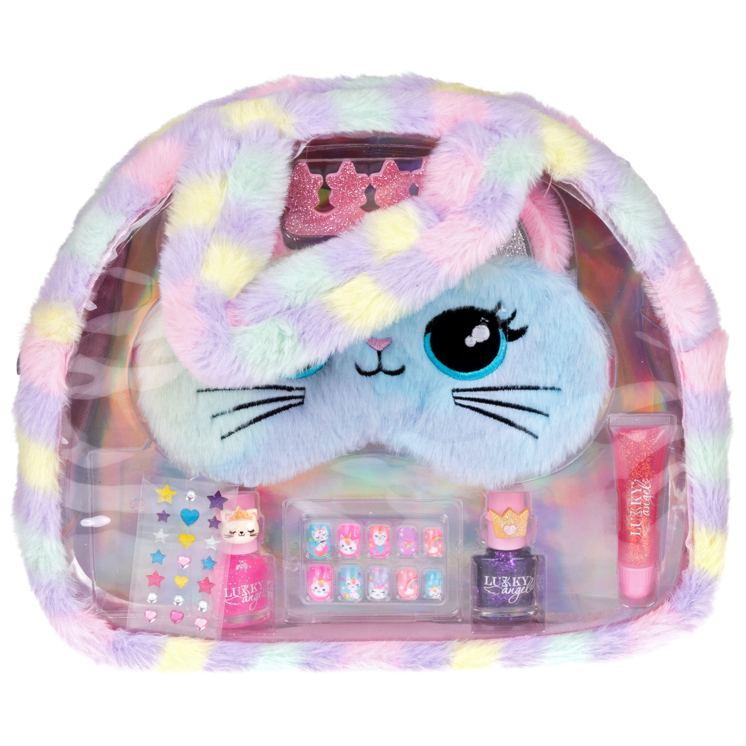 Набор детской декоративной косметики Lukky Angel Sweety Kitty для макияжа век, губ, лица, маникюра и педикюра
