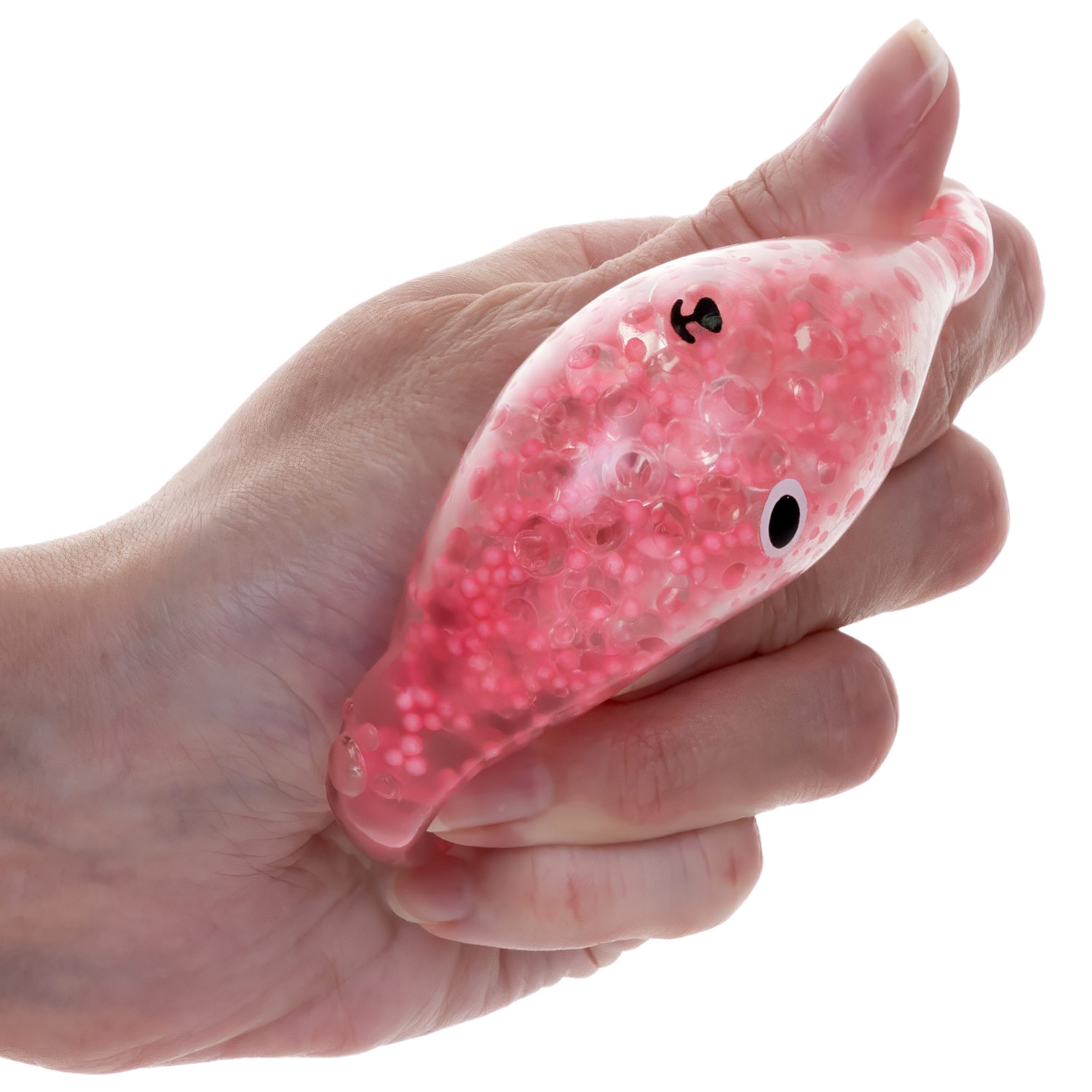 1toy Жмяка, "Медвежонок" с мелкими шариками 6х4,5х5 см, 4 вида в ассортименте