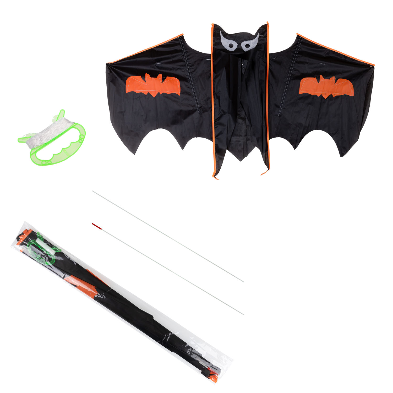 Воздушный змей 1TOY Летучая мышь, 133х65 см