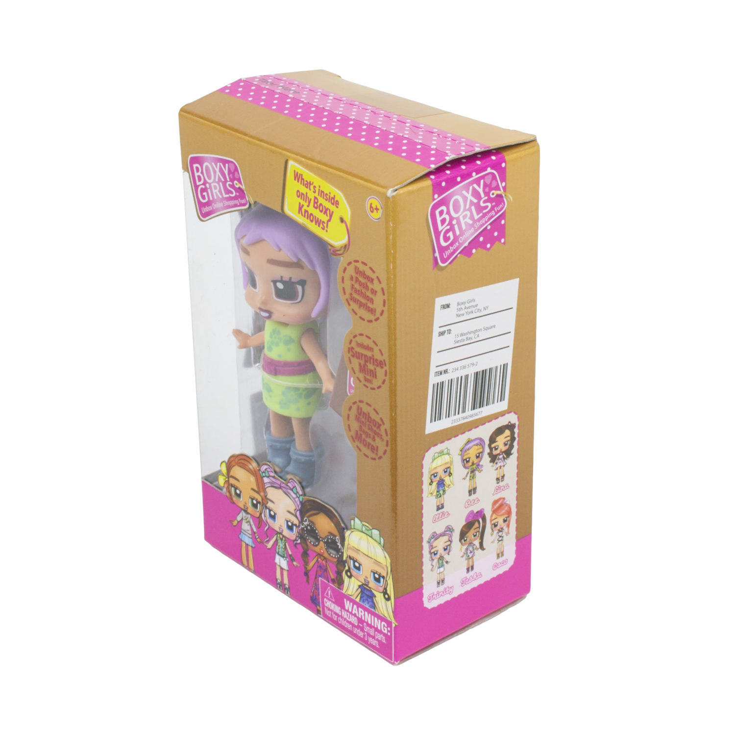 Кукла Boxy Girls MINI 8см с аксессуарами, 6 видов.