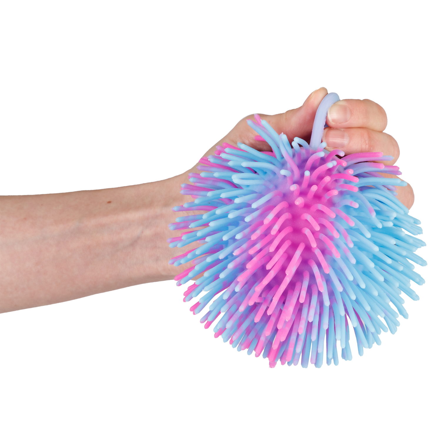 Игрушка-антистресс для рук 1toy Йо-Ёжики, шар 15 см, со светом, 4 цвета в ассортименте