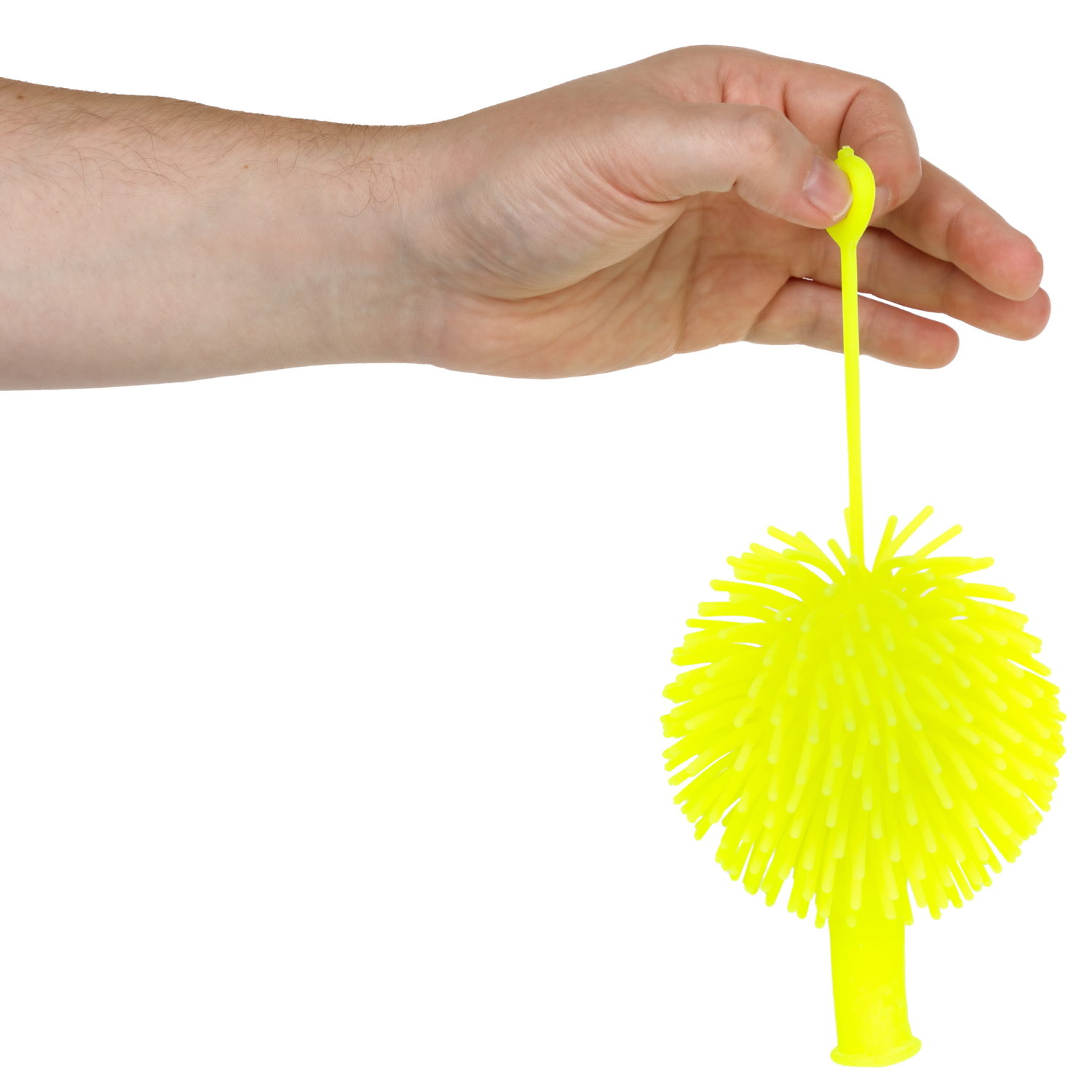 Игрушка ДУТИКИ 1TOY Ёжик йо-йо, максимальный размер 20 см, жёлтый