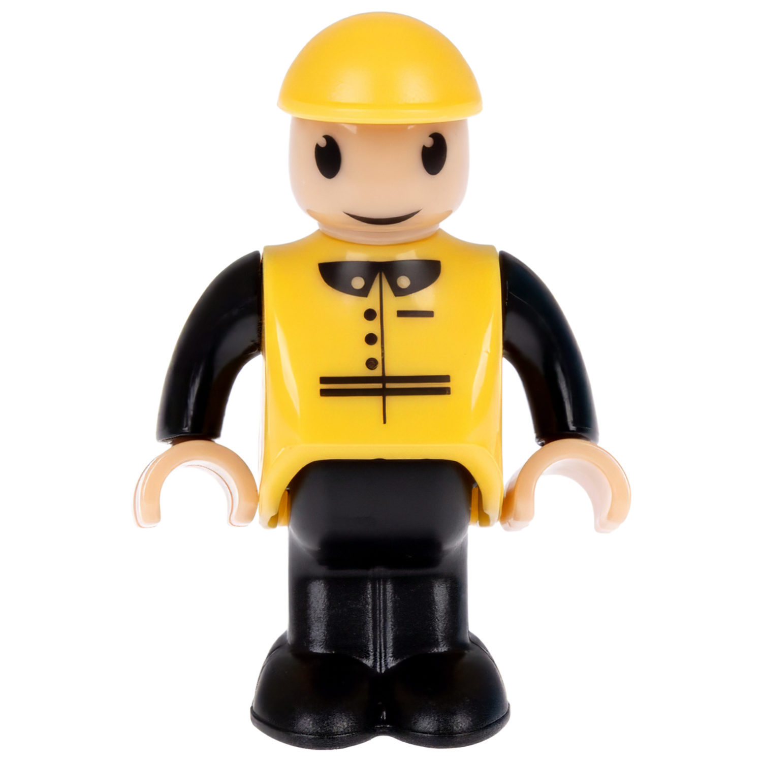 Деревянная железная дорога 1TOY GOODOK в коробке-трансформере, 56 элементов