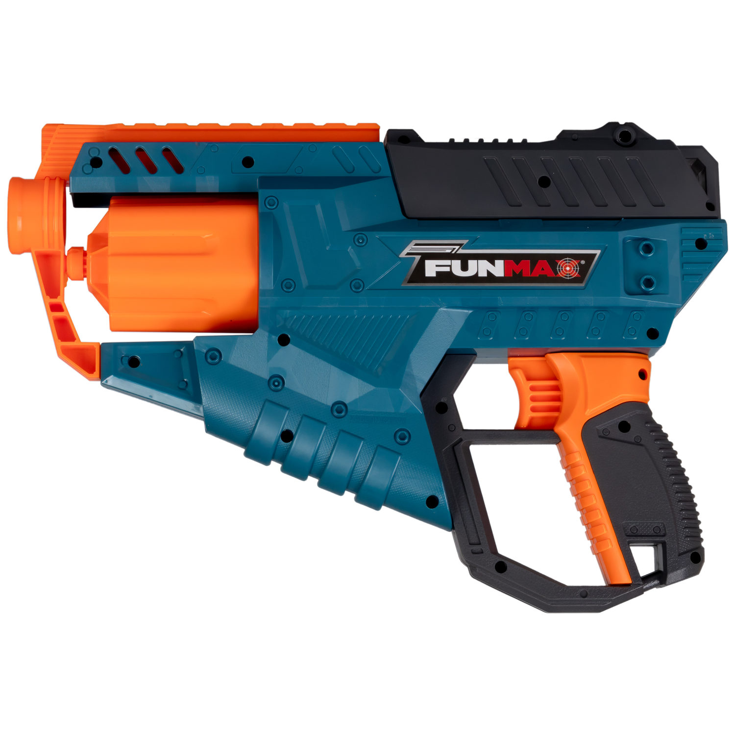 1toy Funmax "M21" бластер механический, барабан на 6 выстрелов, в комплекте 12 EVA снарядов