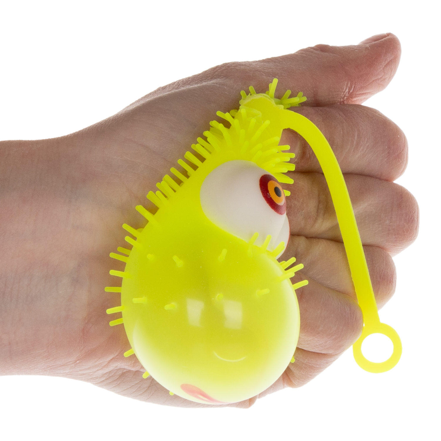Антистресс-игрушка для рук 1TOY Ё-Ёжик, для детей и взрослых, жёлтая, 1 шт.