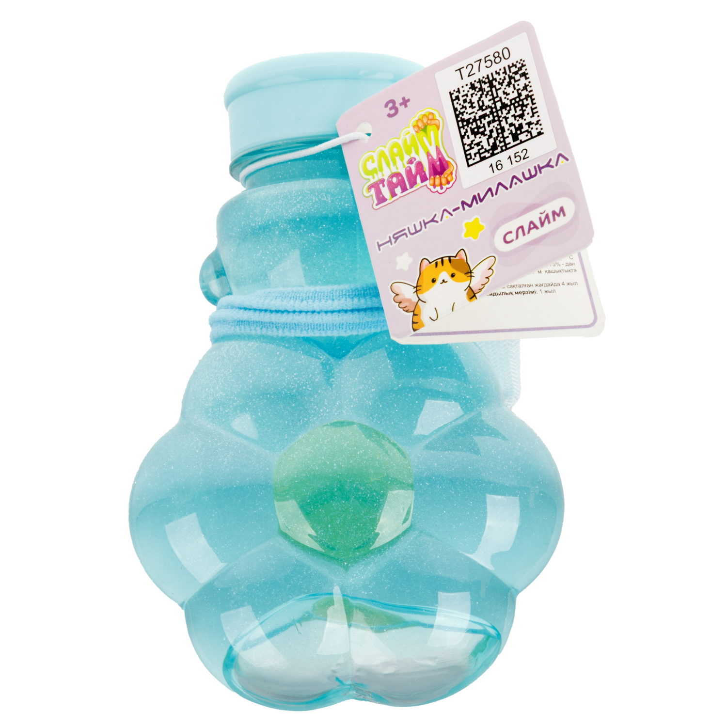 Антистресс-игрушка 1TOY  Слайм цветок в банке, 8,3х4,7х12,4 см