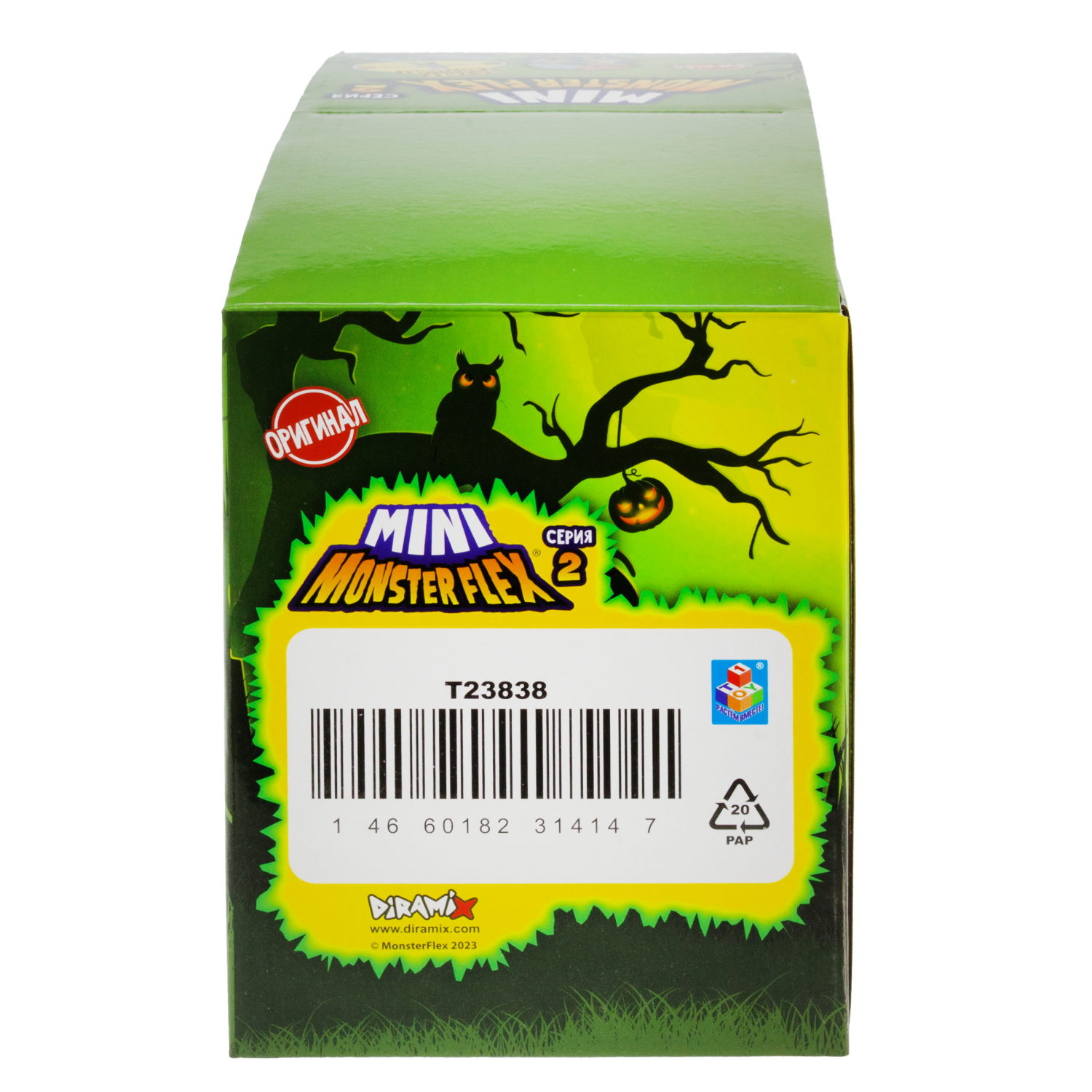 1toy MONSTER FLEX MINI 2 тянущаяся фигурка 7см, 10 видов в ассортименте, блистер 14х10,5см, 10 шт в д/б