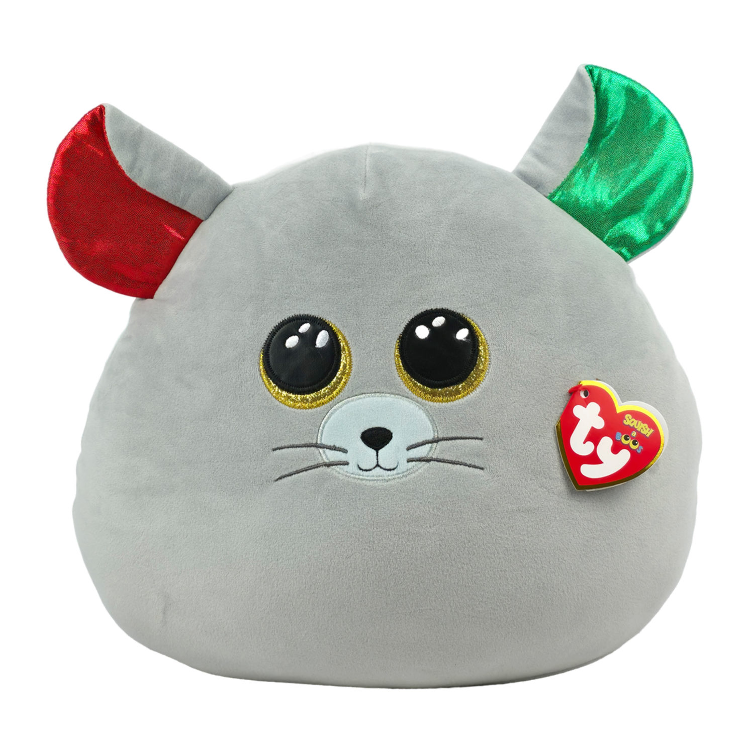 Мягкая игрушка TY Squish-A-Boos мышка Chipper, 35 см