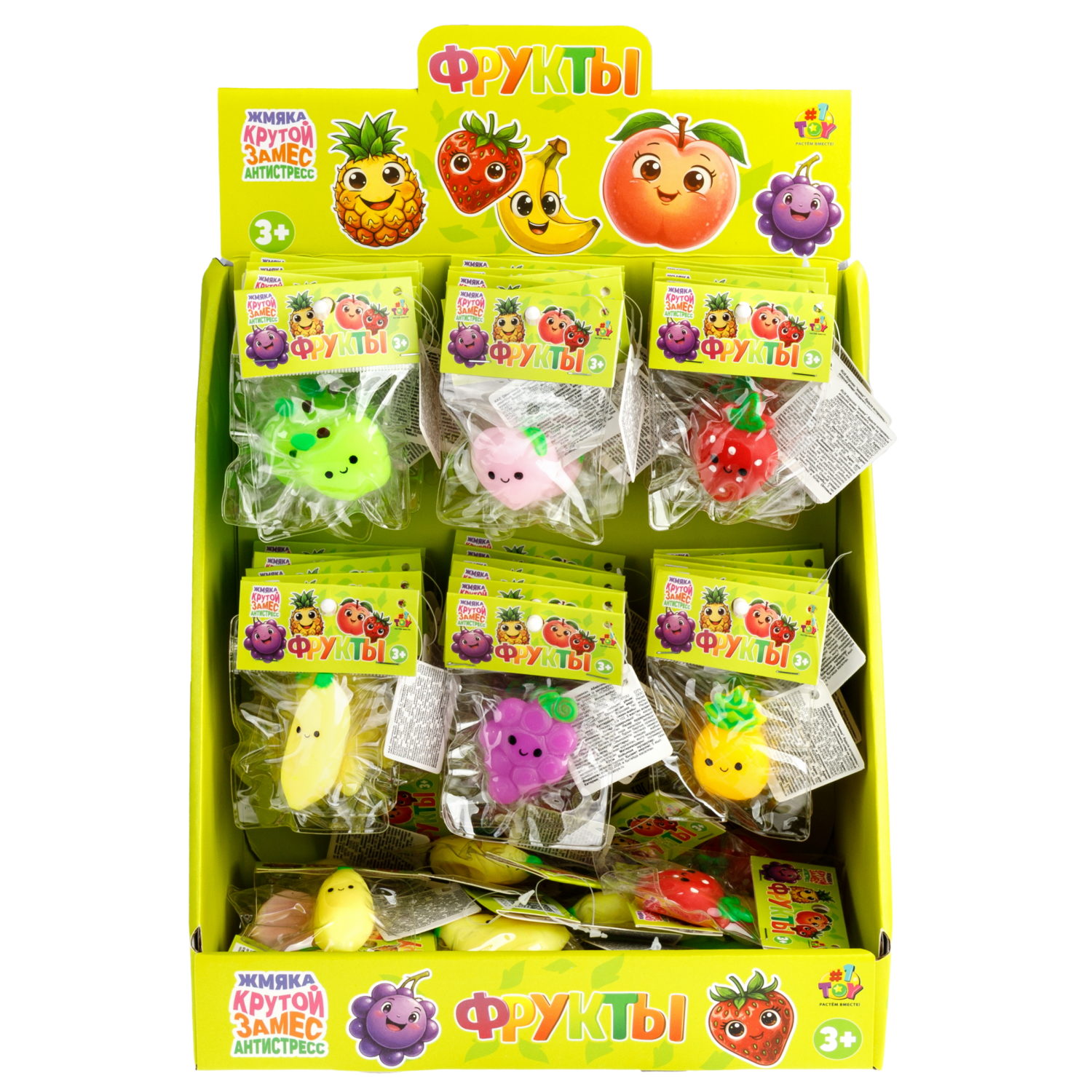 Мини-стойка 1TOY Крутой замес для вложения 96 антистресс-игрушек