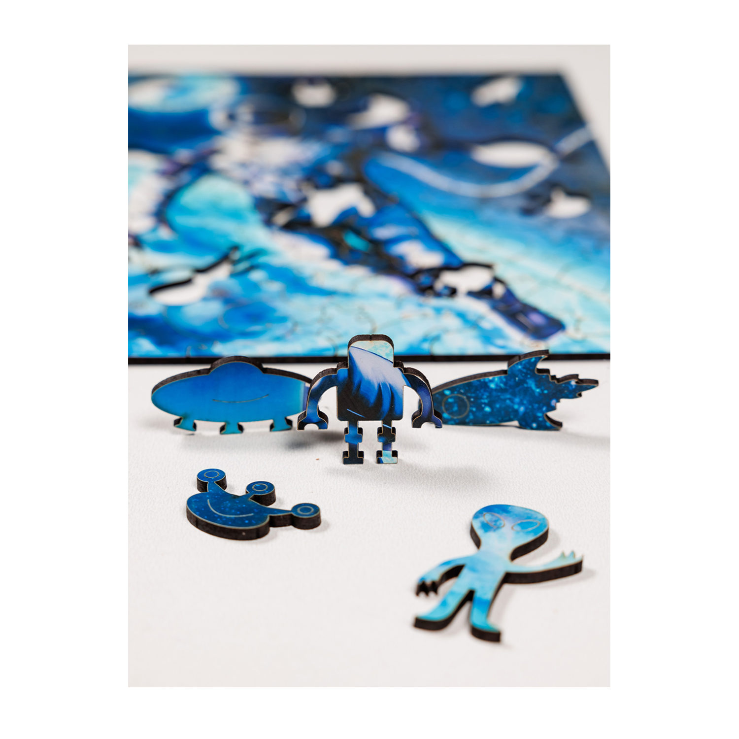 Деревянные пазлы Collection Space Космонавт, 130 деталей, 20х29 см, 8+