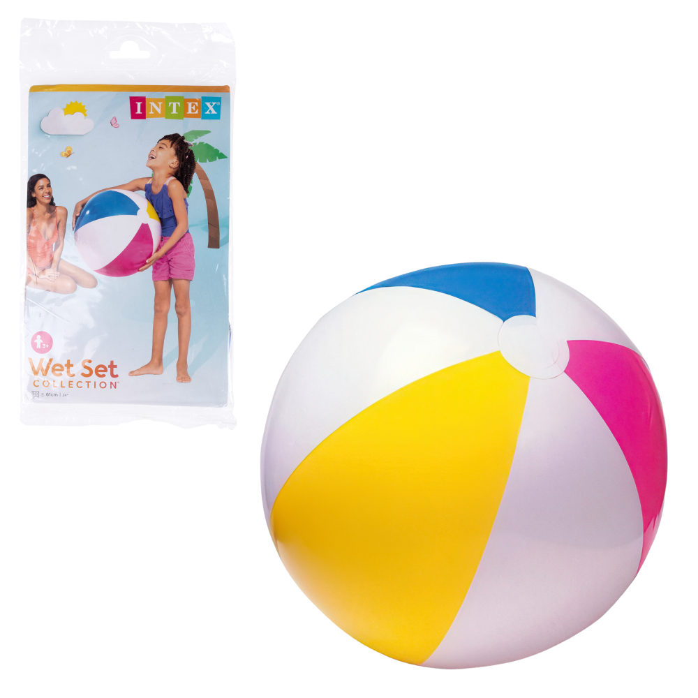 Мяч надувной пляжный Intex Интекс, для плавания и для бассейна
