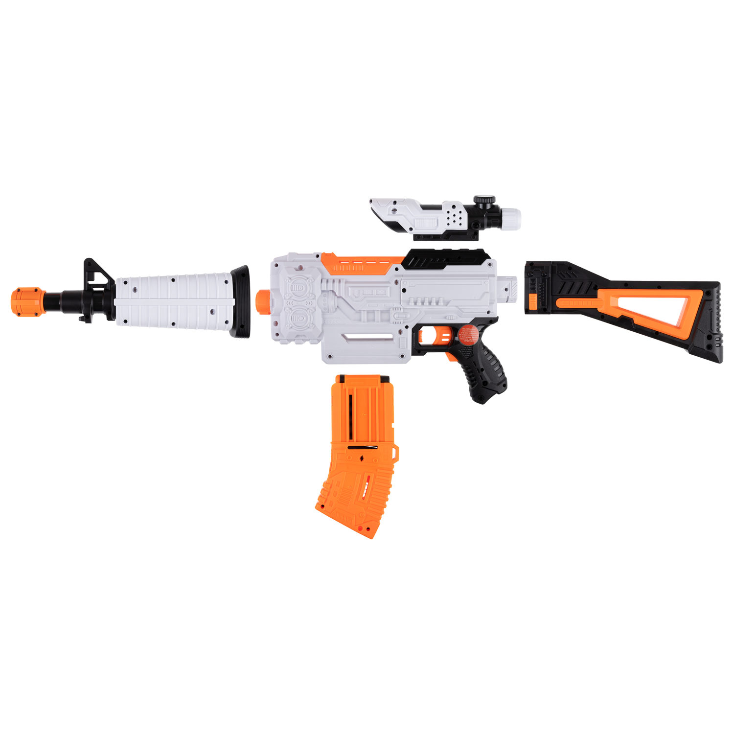 1toy Funmax "A81" бластер электромеханический, обойма на 12 выстрелов, в комплекте 48 EVA снарядов