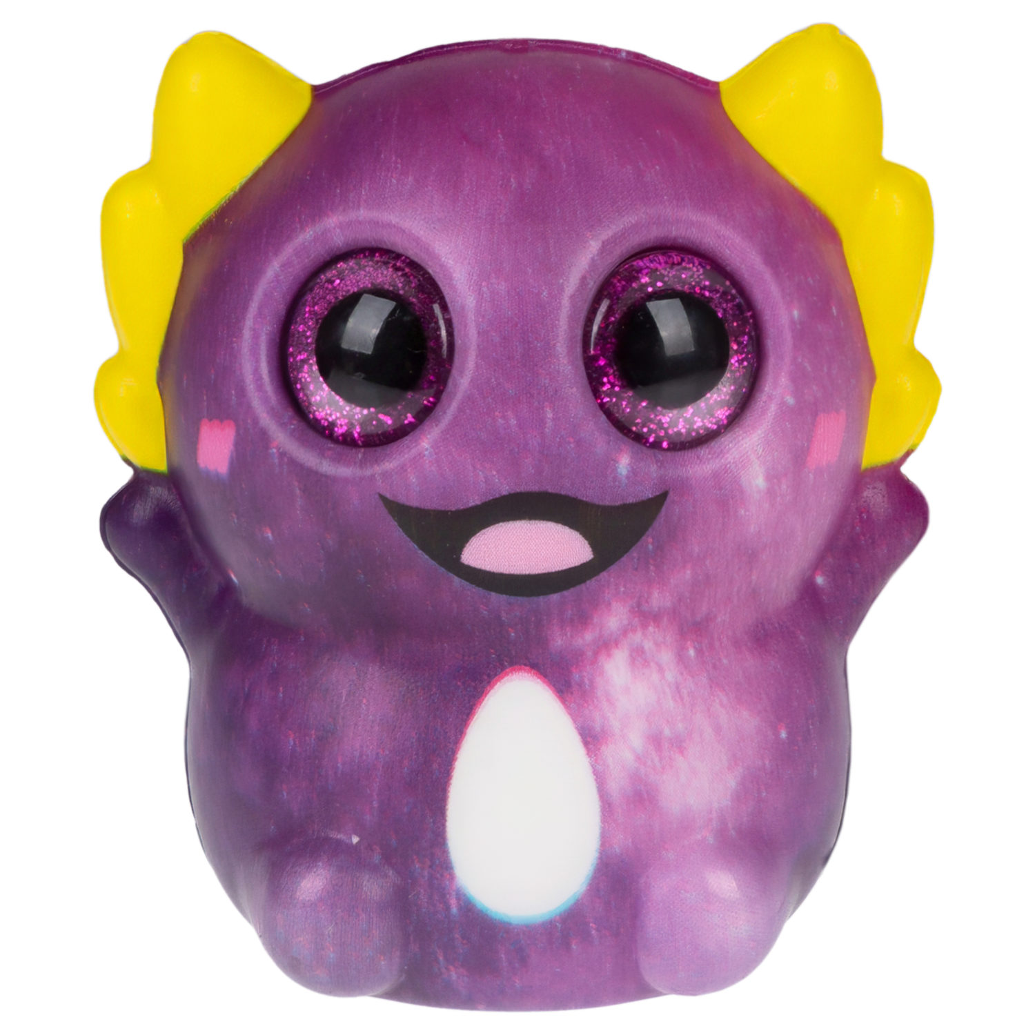 Глазастый сквиш 1TOY Аксолотль, игрушка-антистресс для рук, жмякалка, 9х7,8 см