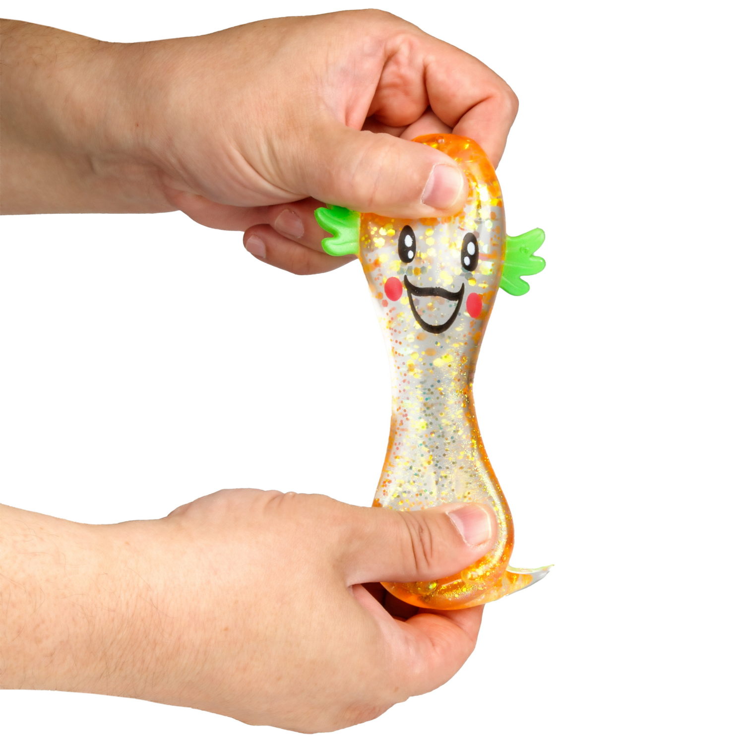 Антистресс-игрушка 1TOY Крутой замес Супергель аксолотль, 11х9х5 см