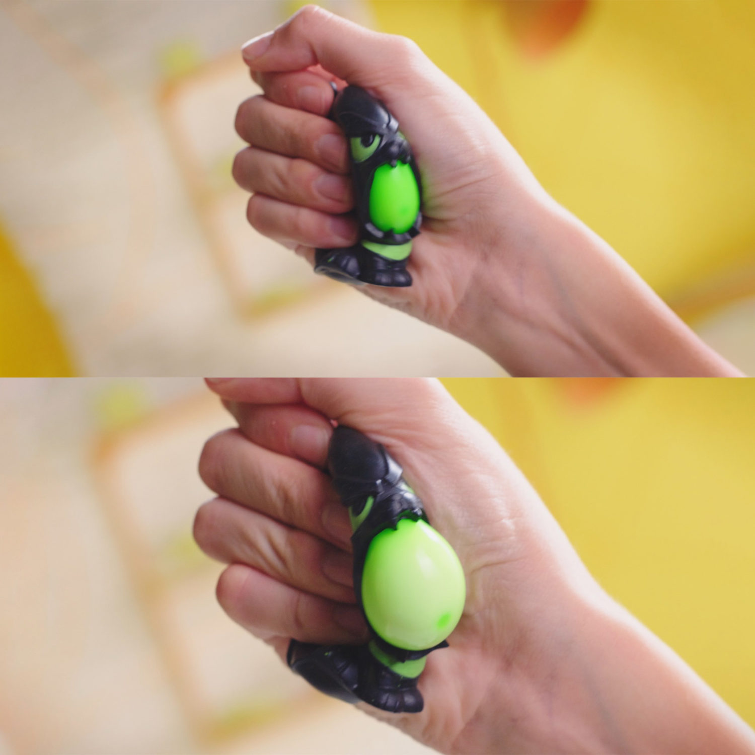 Игрушка-сюрприз 1TOY MONSTER BALL Крутой замес, антистресс, тянущиеся фигурки с шаром внутри, сквиши, 1 шт.