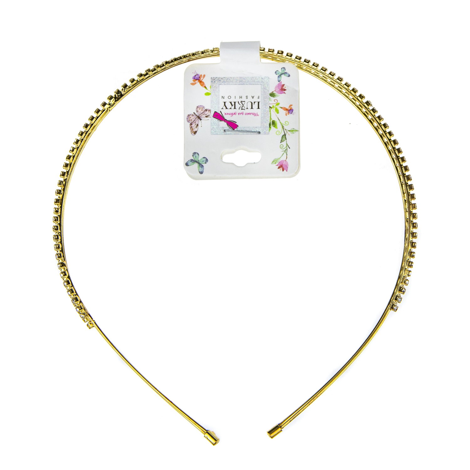 Lukky Fashion ободок, стразы, 1 шт