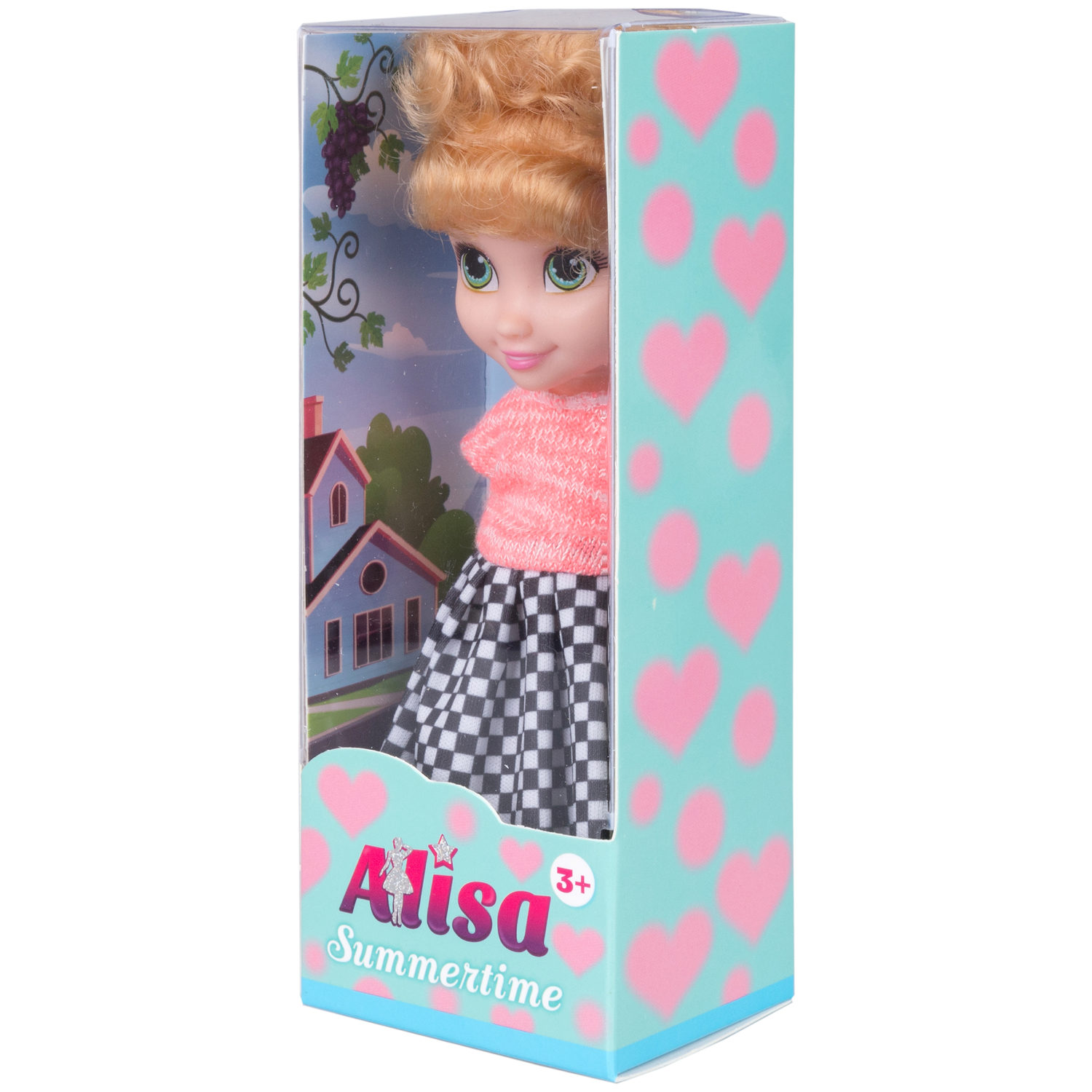 Кукла 1TOY ALISA SUMMERTIME, в платье, 16 см
