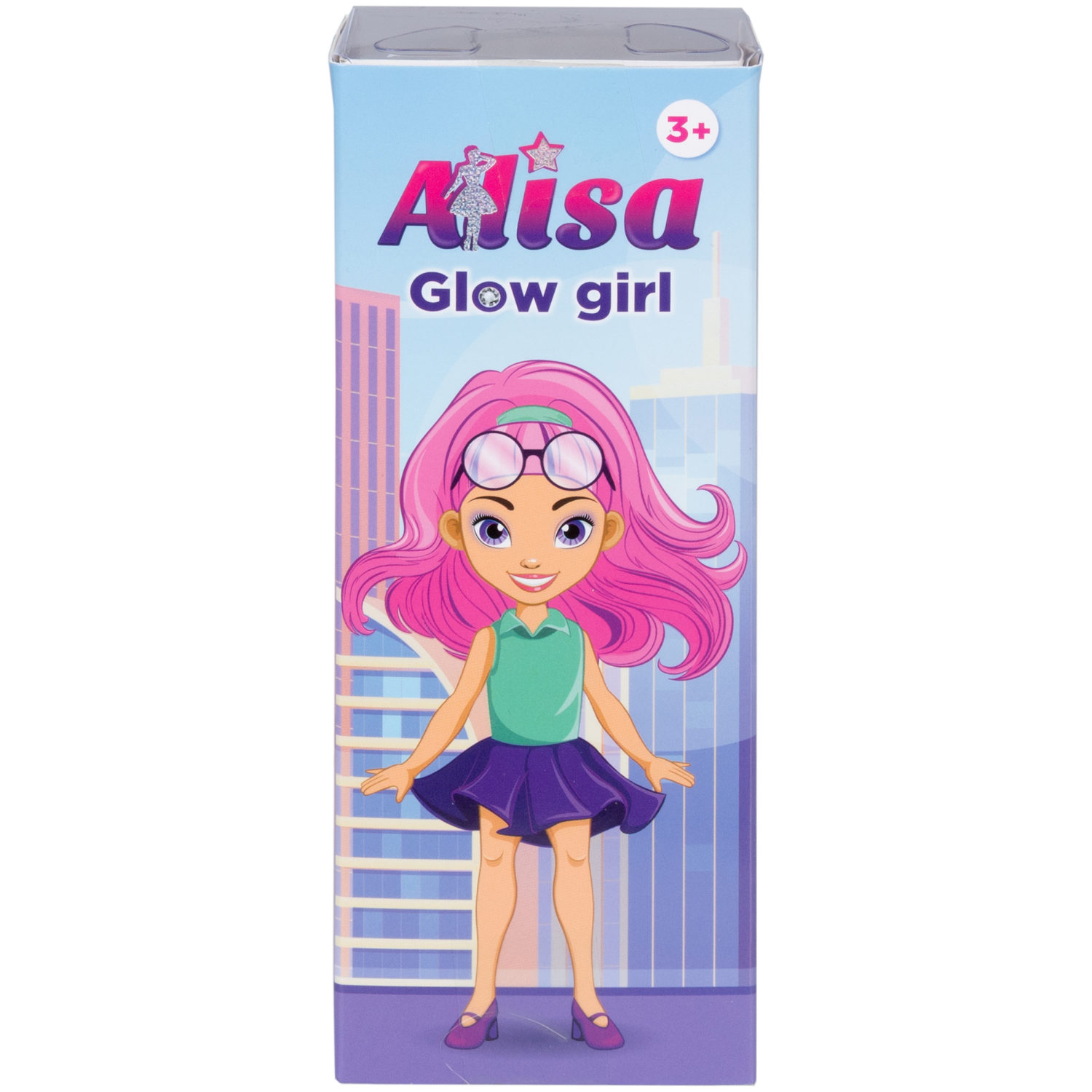 Кукла 1TOY ALISA GLOW GIRL, с разноцветными волосами, 15 см