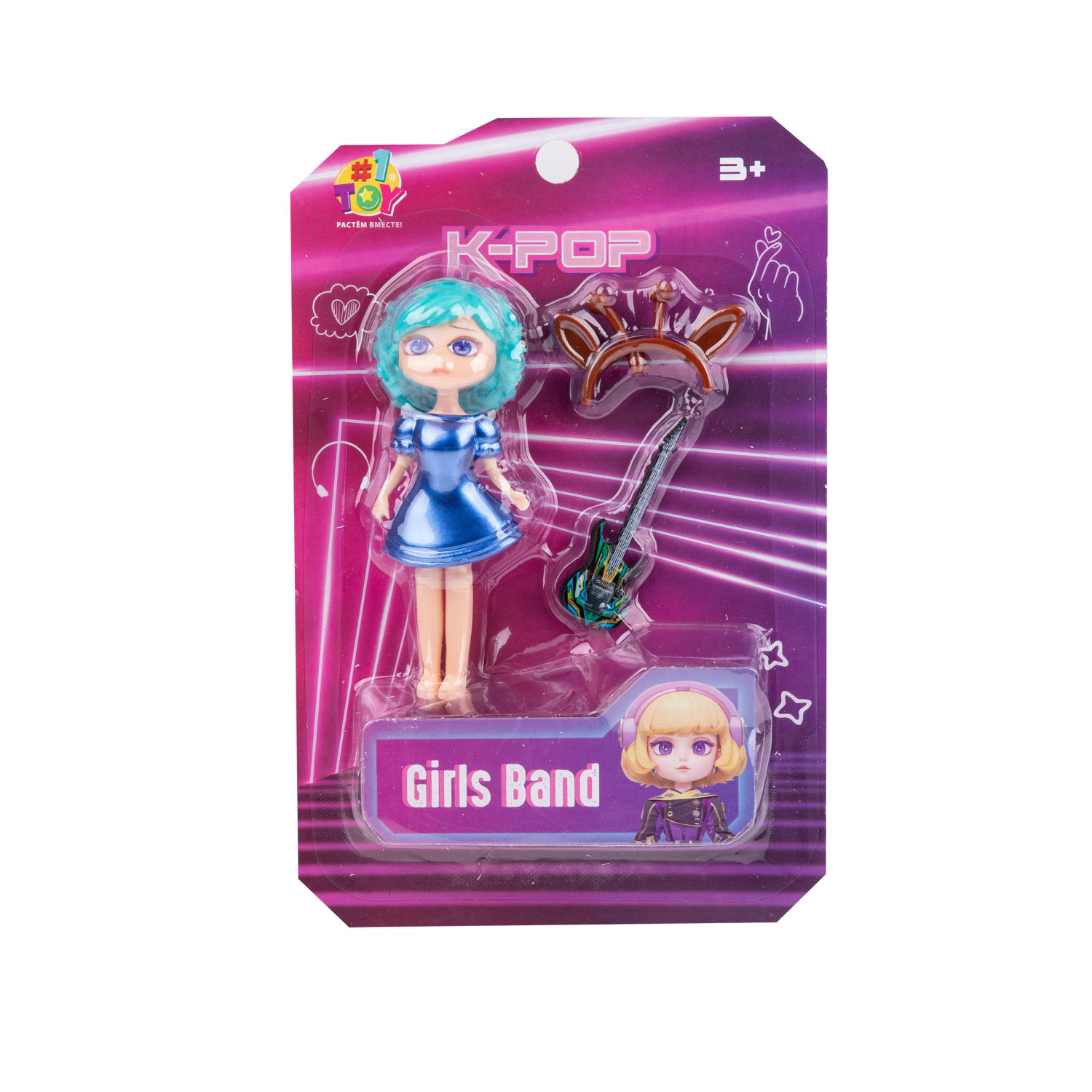 1TOY K-POP Girls band Кукла с муз.инструментом и аксессуарами, в асс.12 видов
