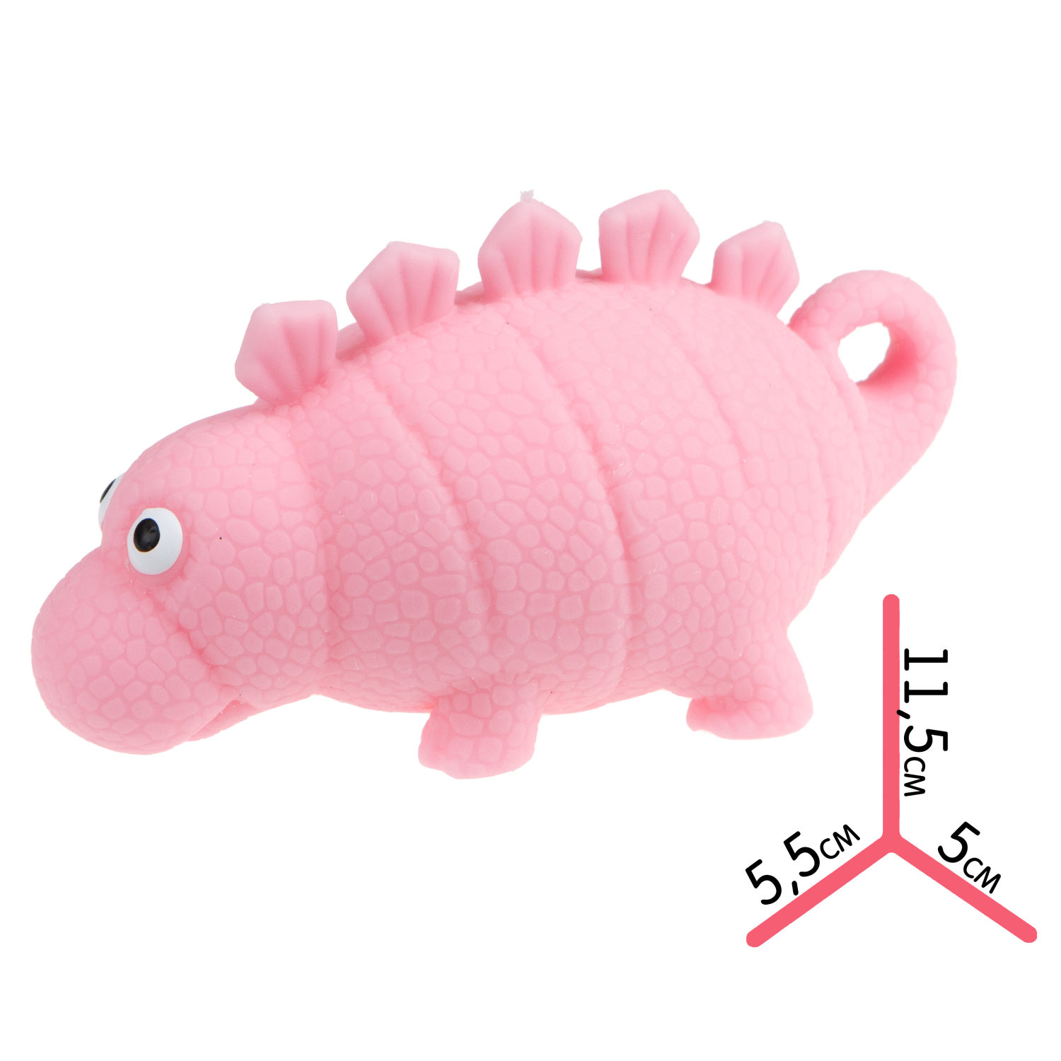 Антистресс-игрушка для рук 1TOY Крутой замес Динозавр стегозавр, 4 вида в ассортименте