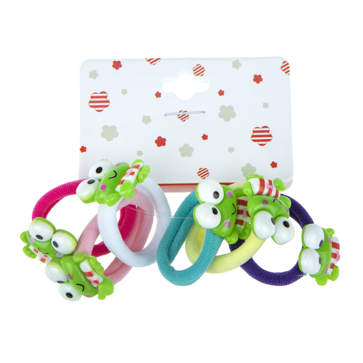 Набор из 6 резиночек 4 см. в асс. 3 вида, хедер в пак.10*12,5см