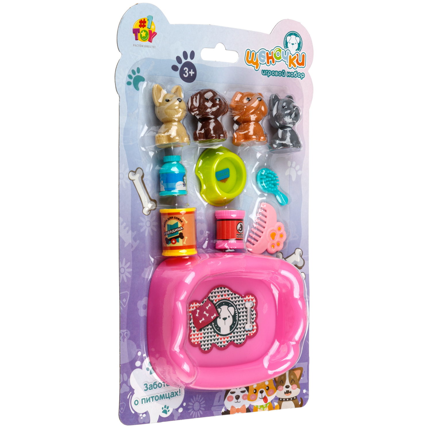 Игровой набор 1TOY "Щеночки", в ассортименте