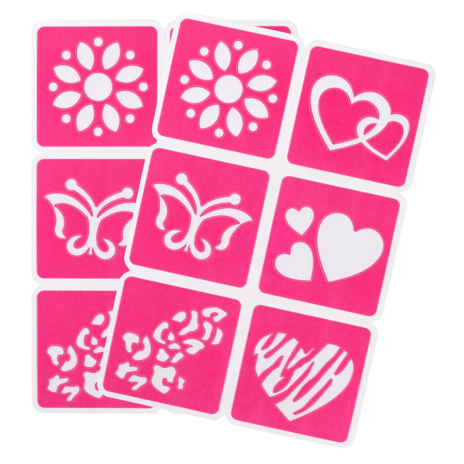 Lukky Бьюти-Дизайн с тату ручками, трафаретами и переводными блестящими тату