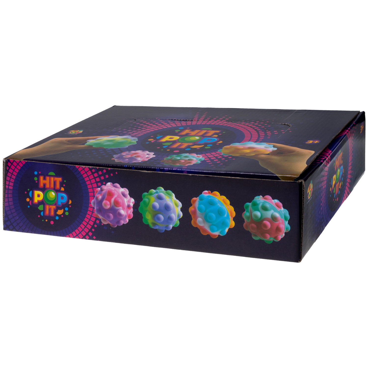 1toy Жмяка Hit Pop It "Шар" 7 см, 4 вида в ассортименте