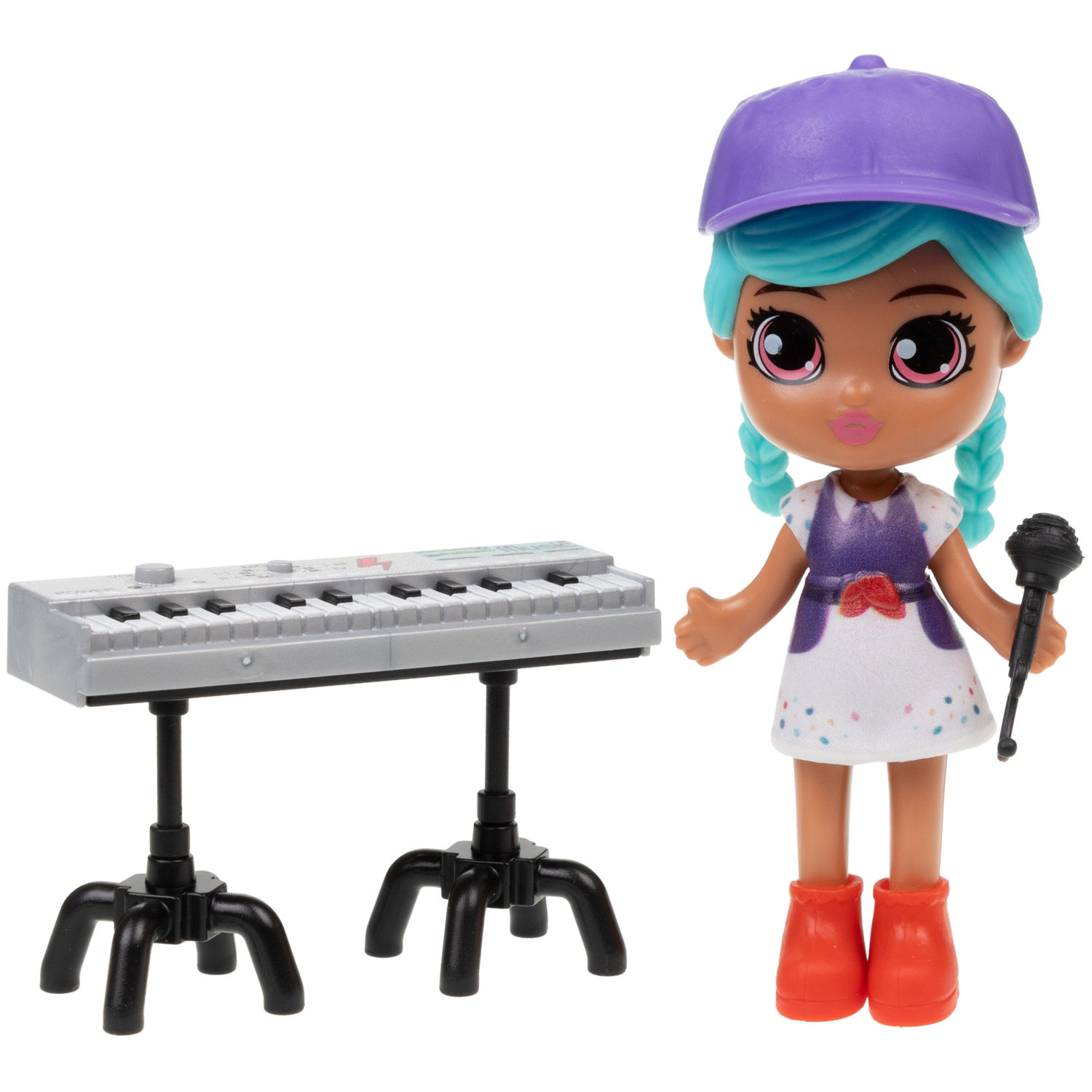 Кукла для девочки и аксессуары 1TOY LUCKY BOX Party girl, детская, маленькая, с музыкальными инструментами