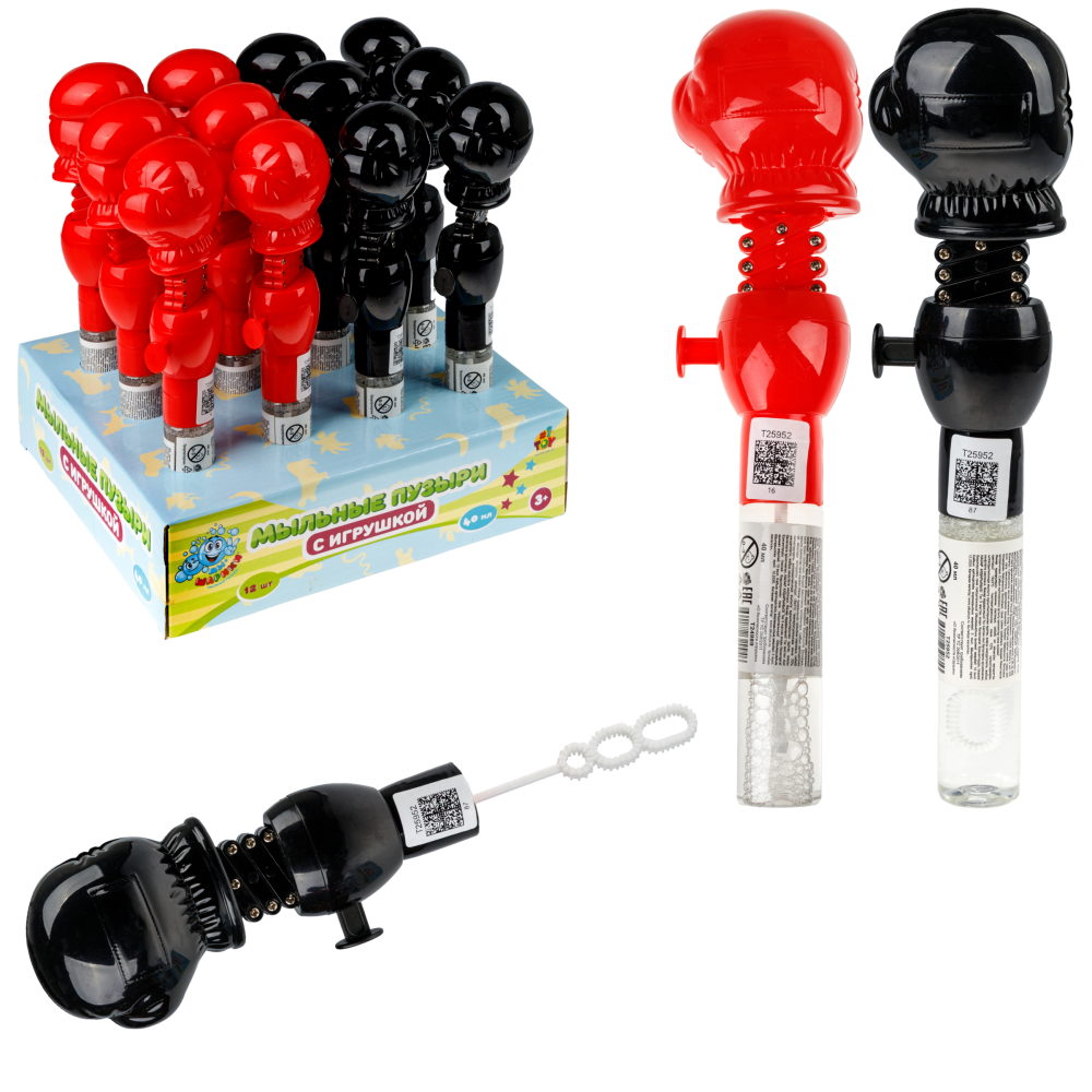 Мыльные пузыри 1TOY Мы-шарики! Боксерская перчатка, 40 мл