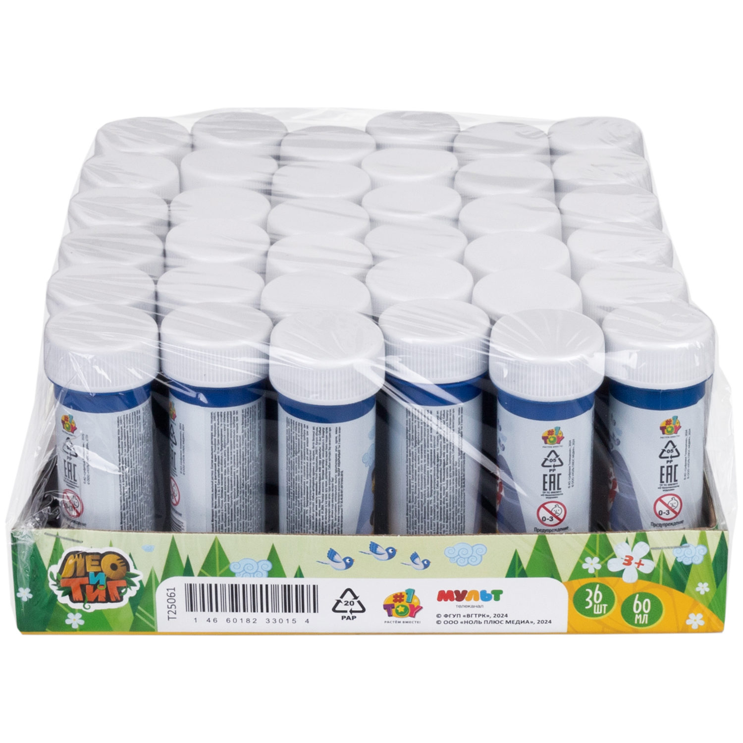 1TOY Лео и Тиг, мыльные пузыри, 60 мл