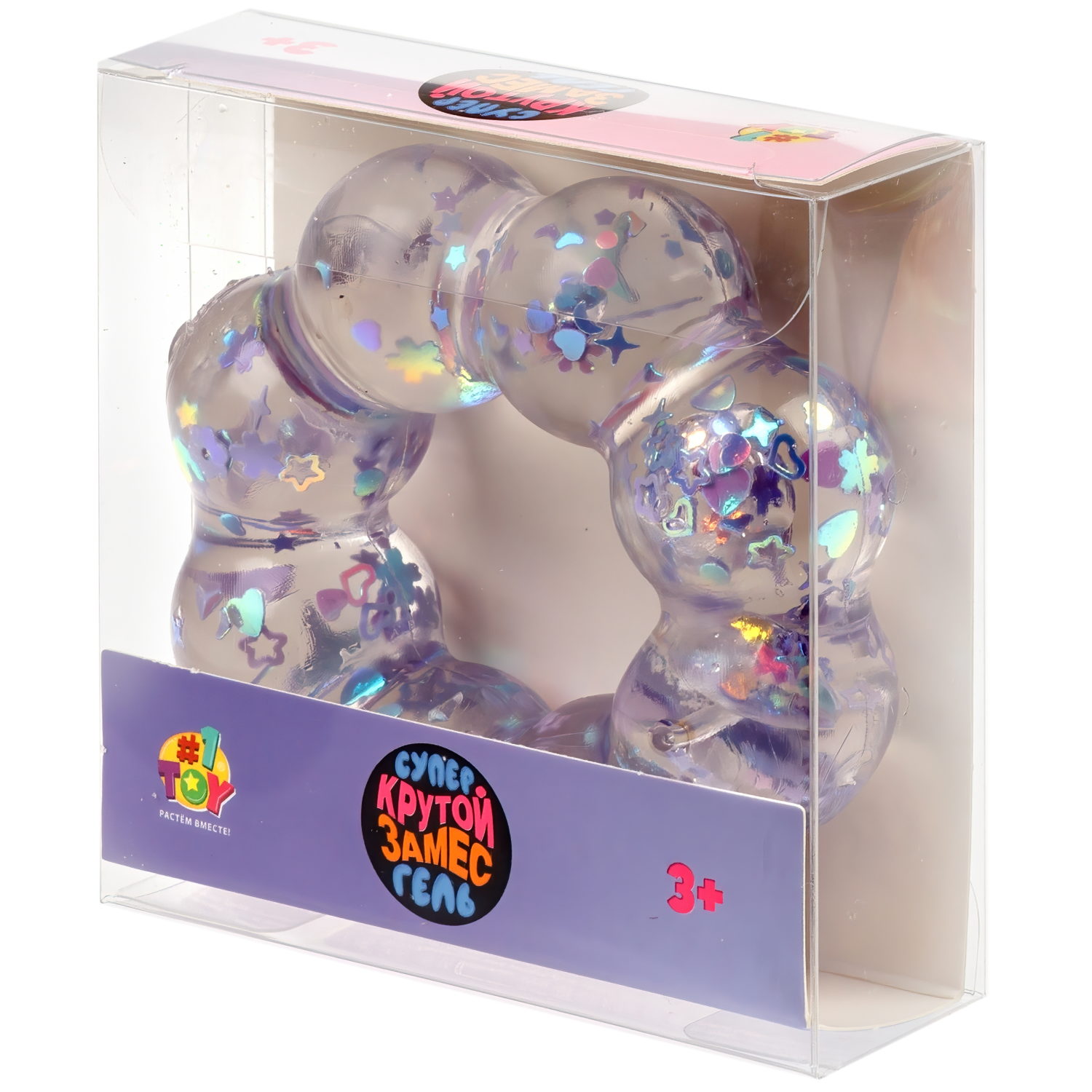 Игрушка-антистресс 1TOY Крутой замес «Супергель» браслет блестки 8*8 см