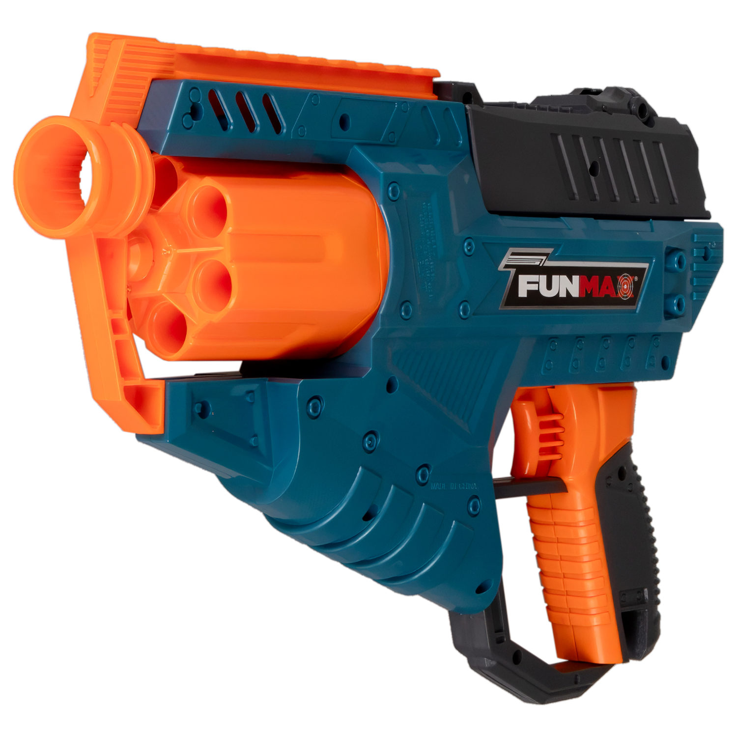 1toy Funmax "M21" бластер механический, барабан на 6 выстрелов, в комплекте 12 EVA снарядов
